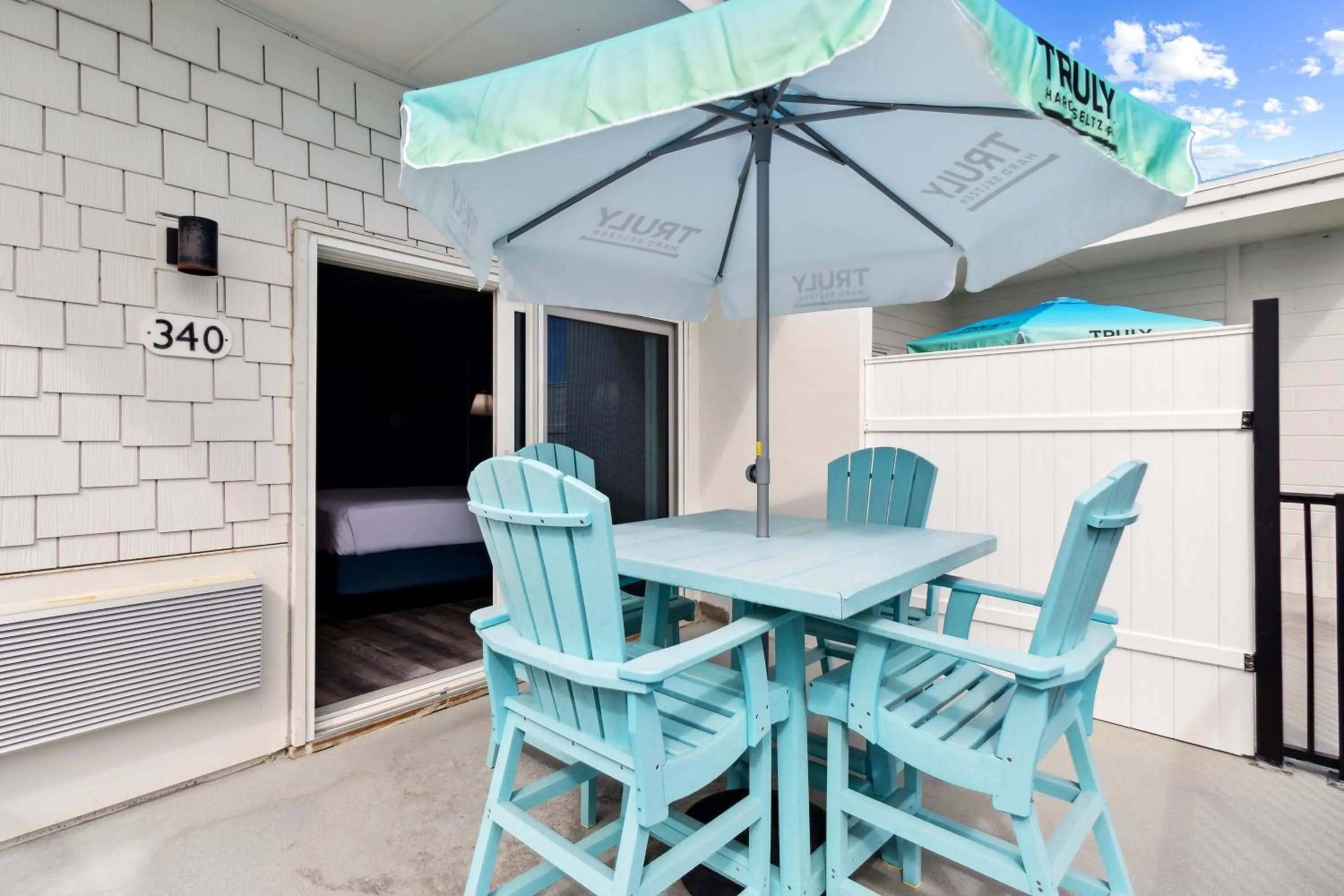 Patio in Seahorse Oceanfront Inn