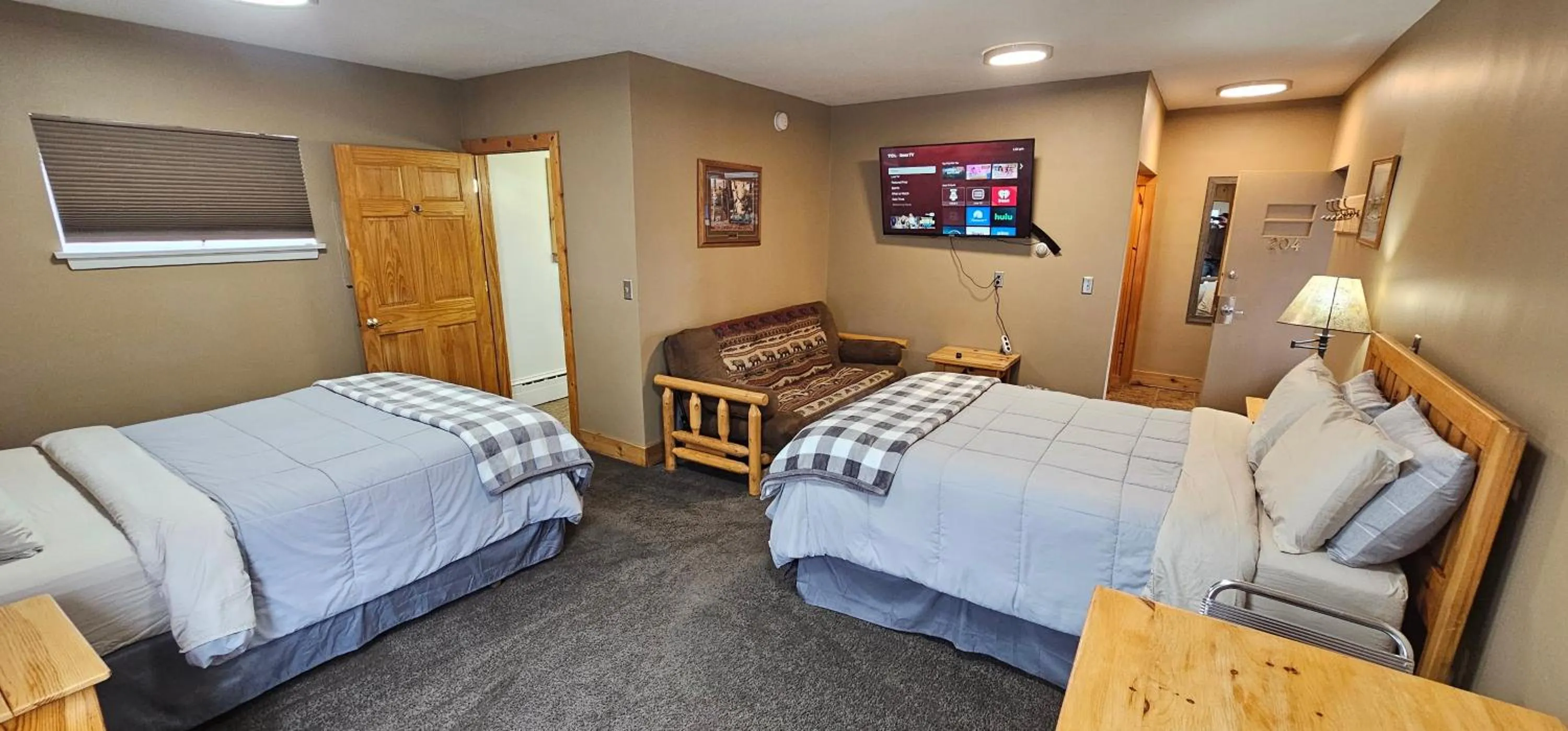 Bed in Willard Munger Inn