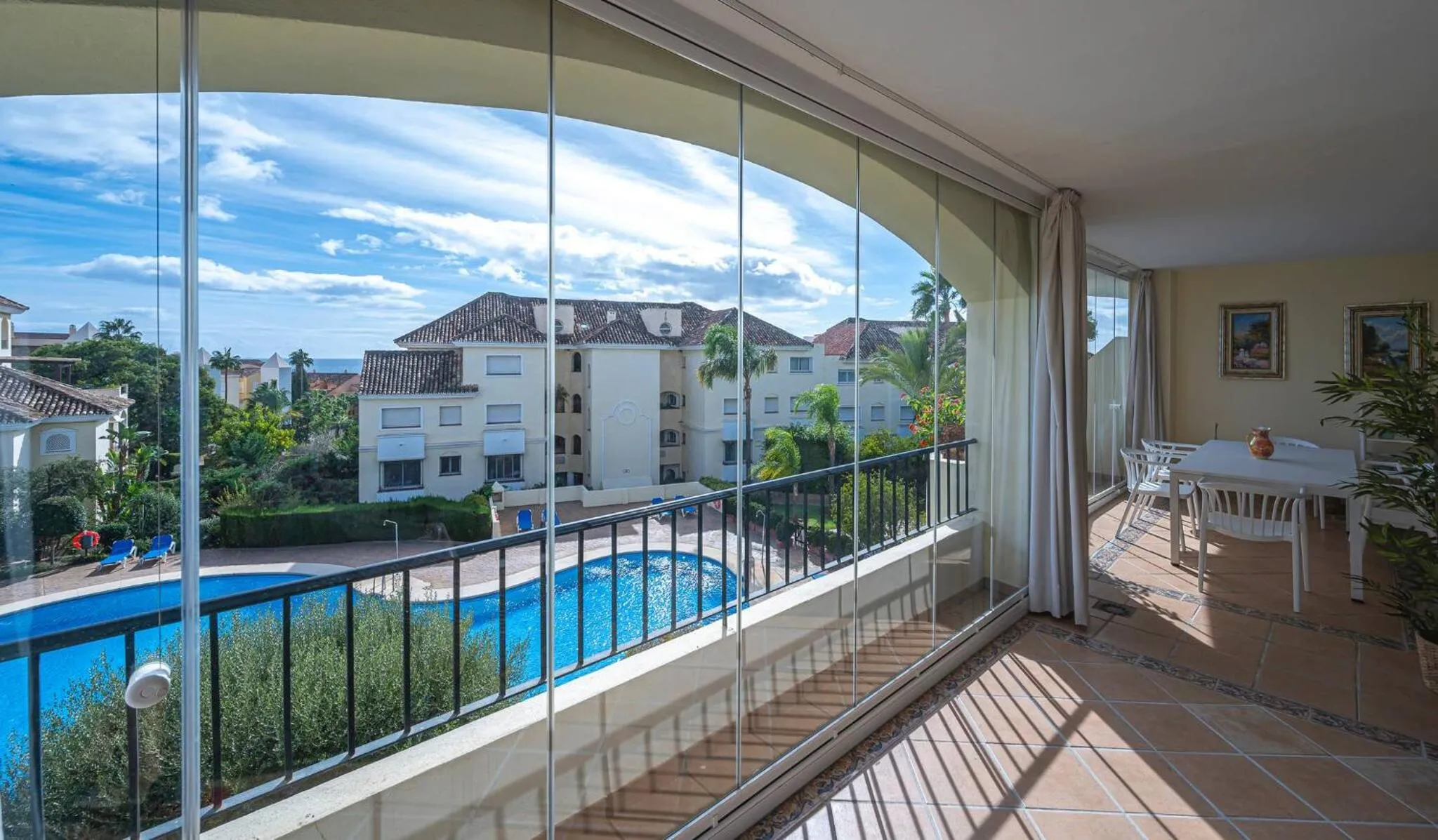 Balcony/Terrace in Awesome 3 Br Apart. w/ 4 Terraces, Pool & Parking