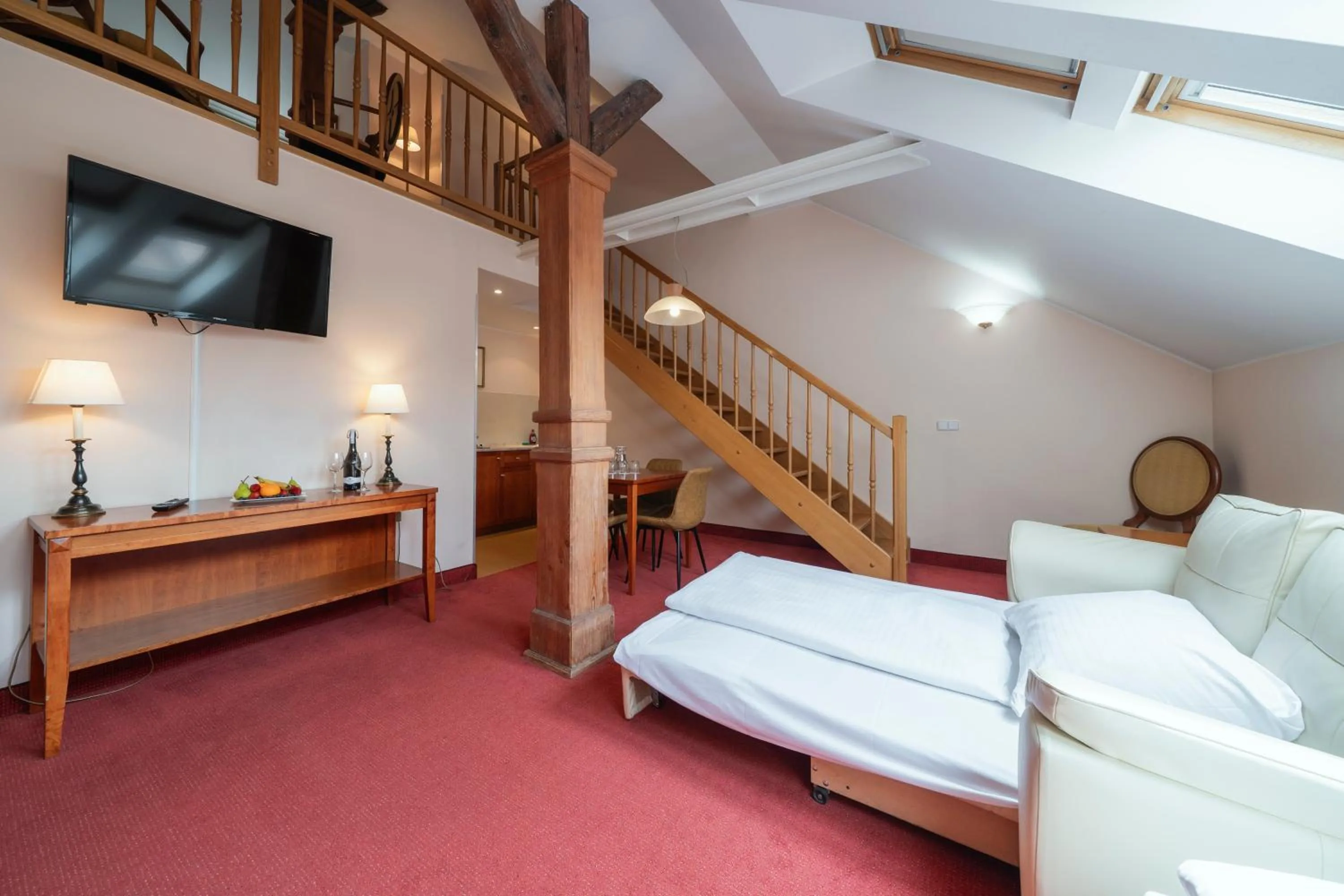 Living room in Hotel Raffaello Prague