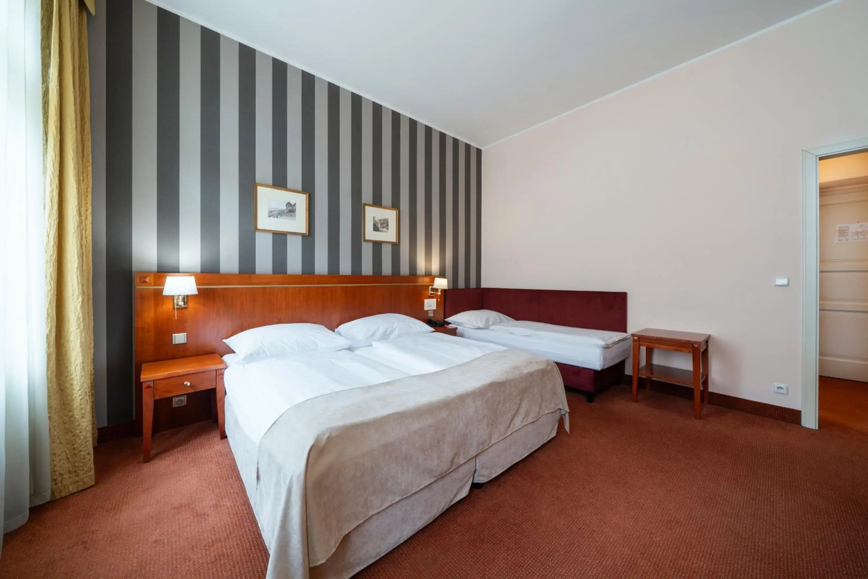 Bedroom, Bed in Hotel Raffaello Prague Bedroom, Bed in Hotel Raffaello Prague