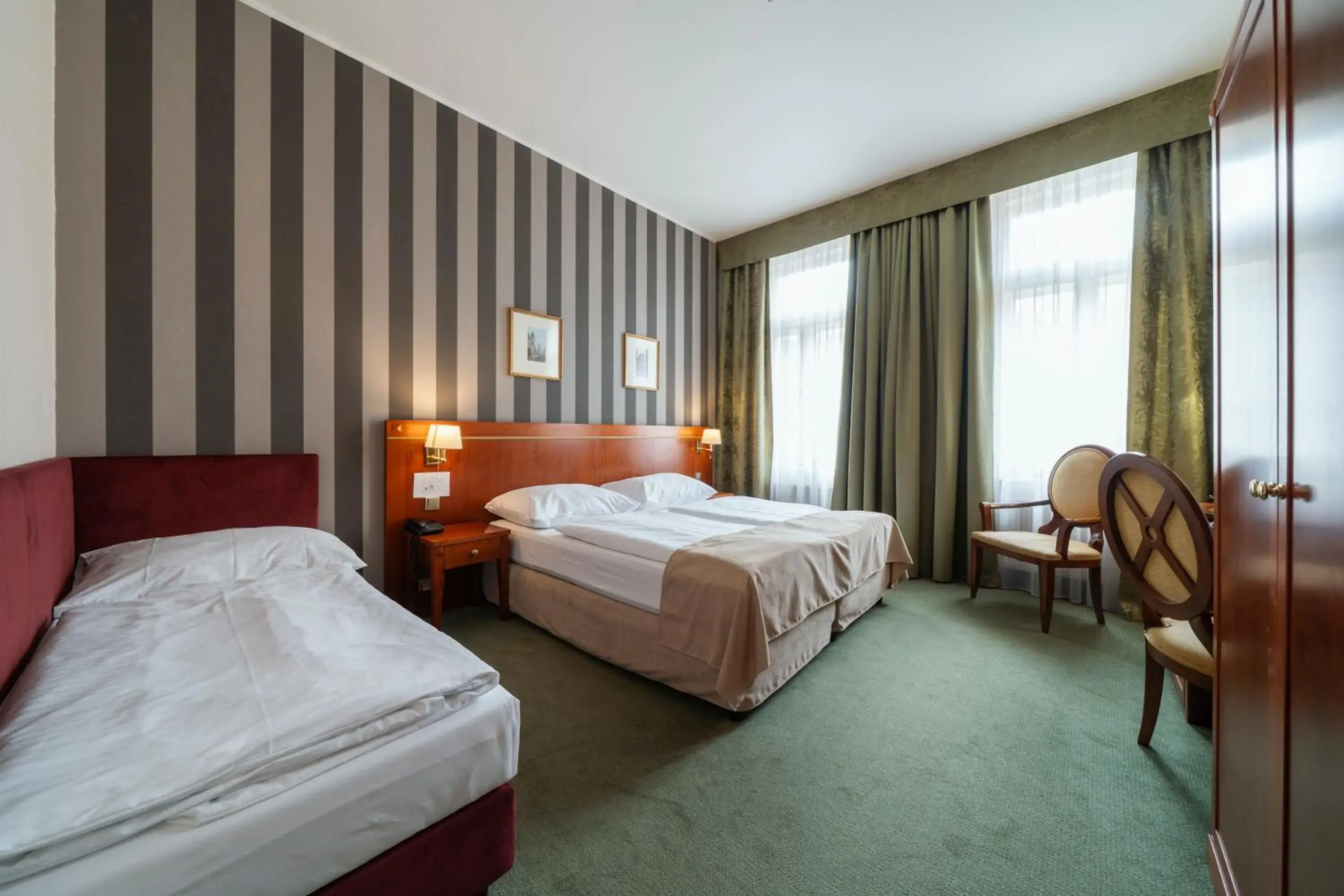 Bedroom, Bed in Hotel Raffaello Prague Bedroom, Bed in Hotel Raffaello Prague