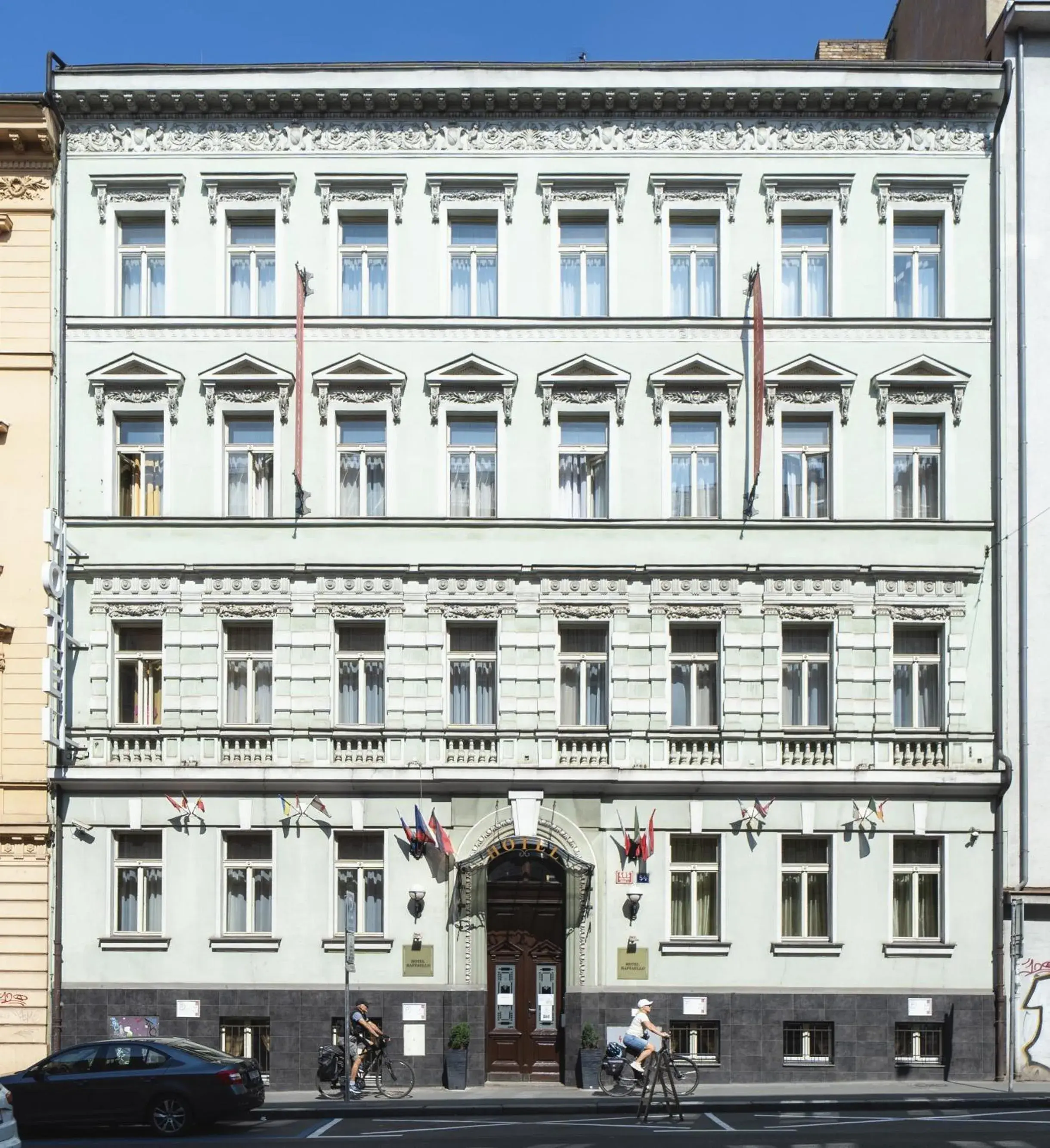 Property building in Hotel Raffaello Prague Property building in Hotel Raffaello Prague