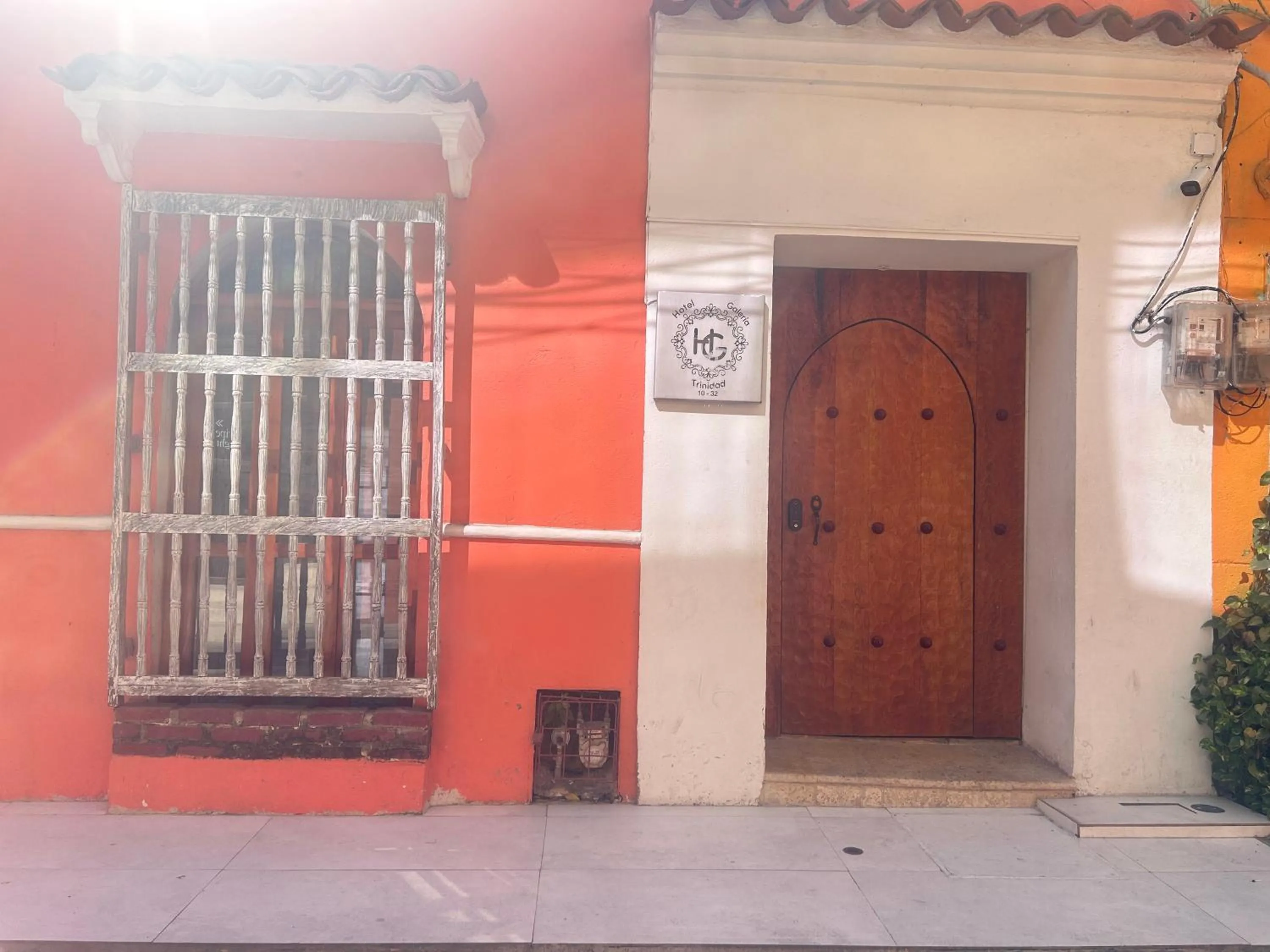 Facade/entrance in Hotel Galeria la Trinidad