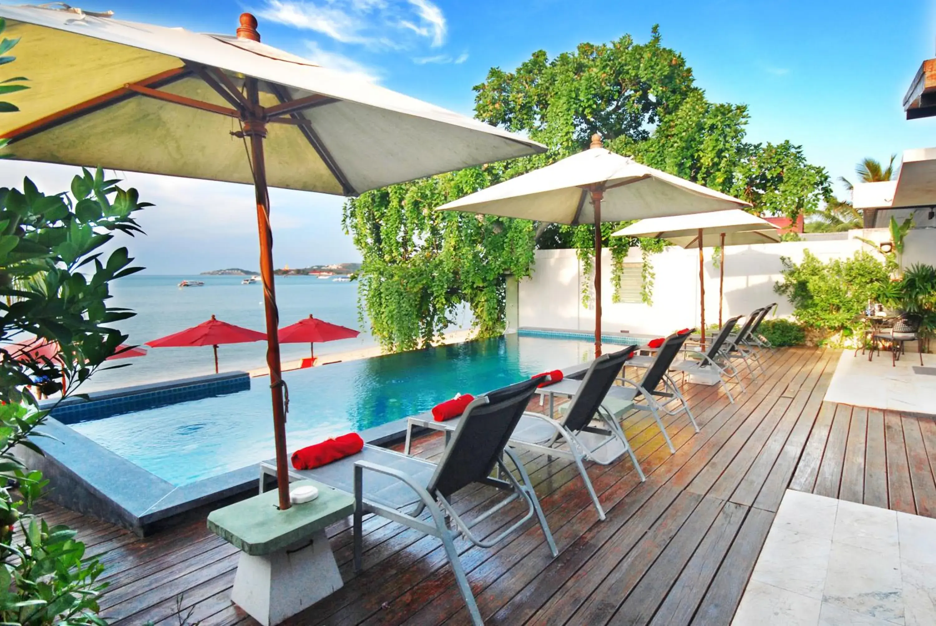 Pool view in Villa Labaron Pool view in Villa Labaron