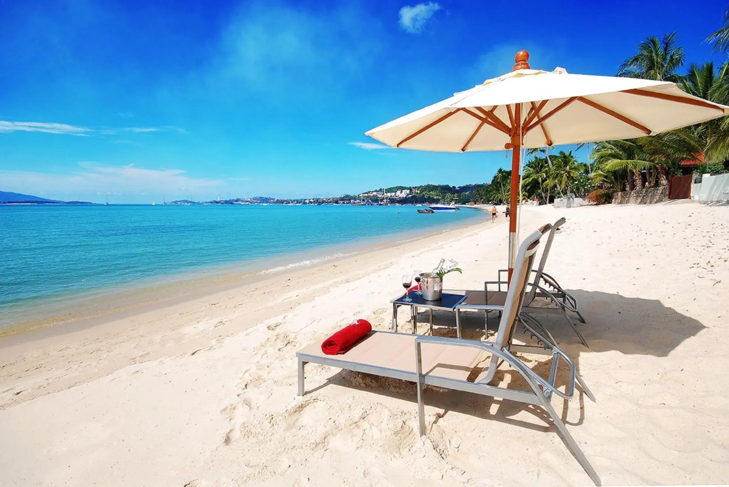 Beach in Villa Labaron Beach in Villa Labaron