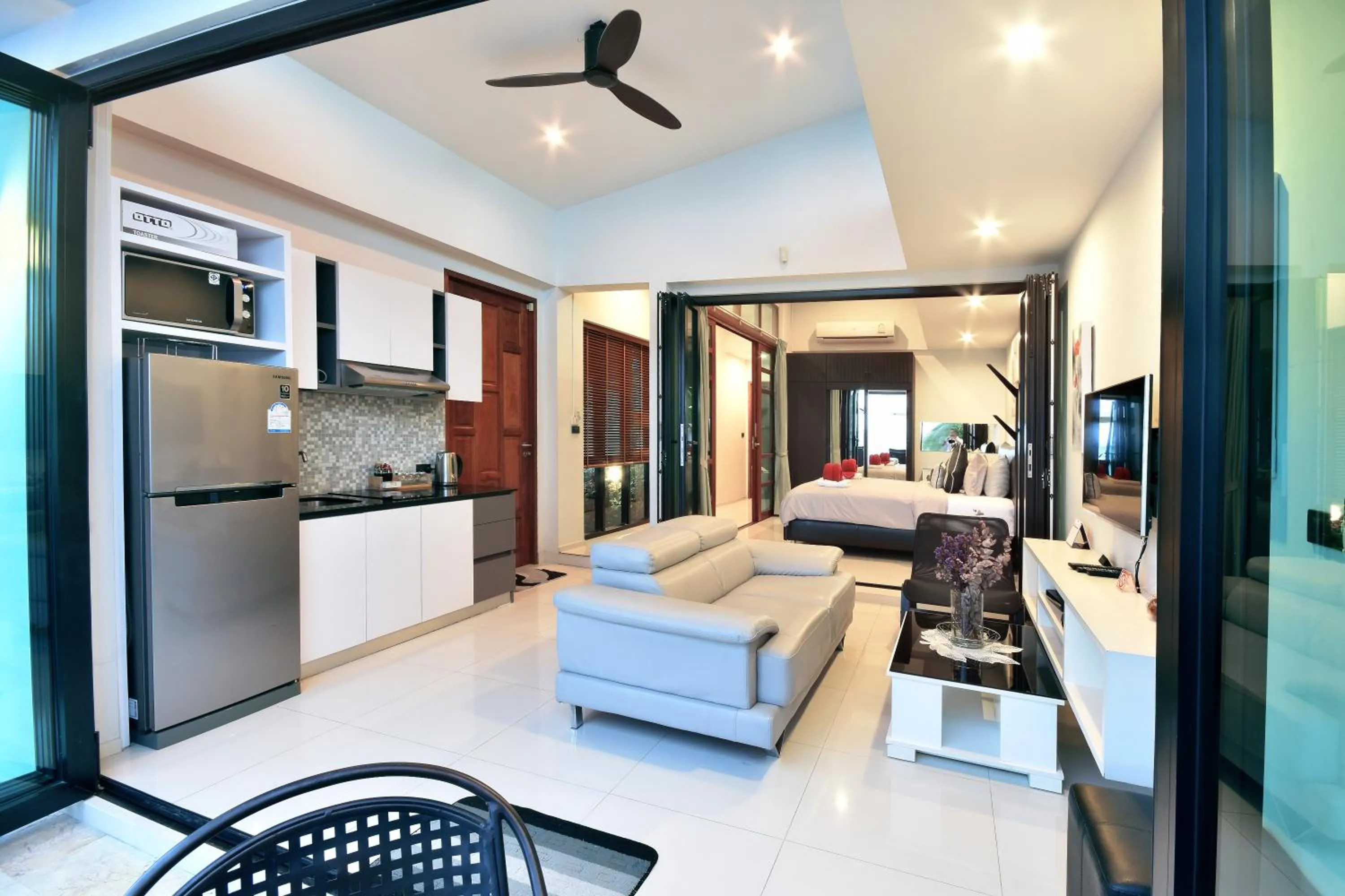 TV and multimedia, Bed in Villa Labaron