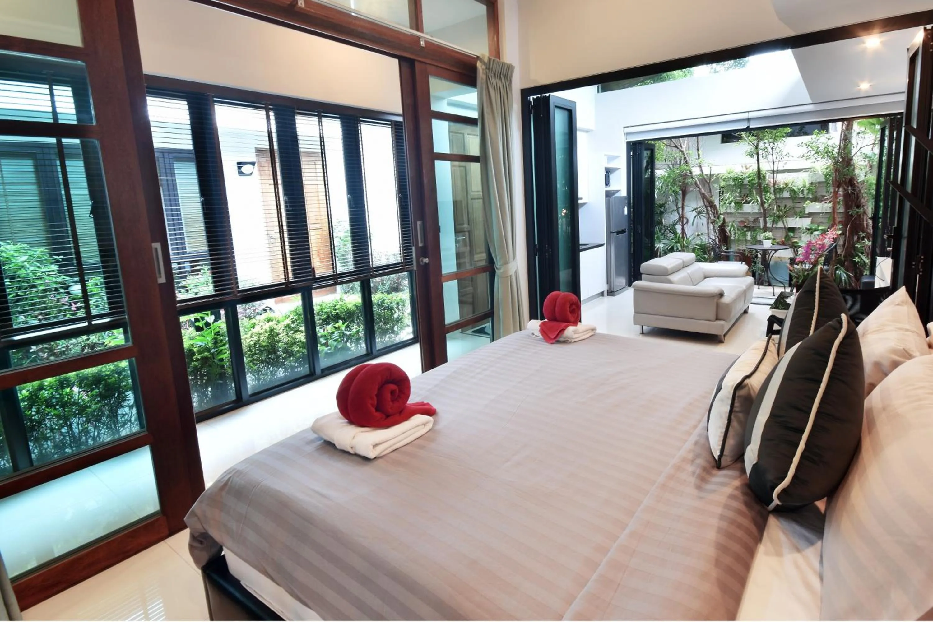 Kitchen or kitchenette, Bed in Villa Labaron