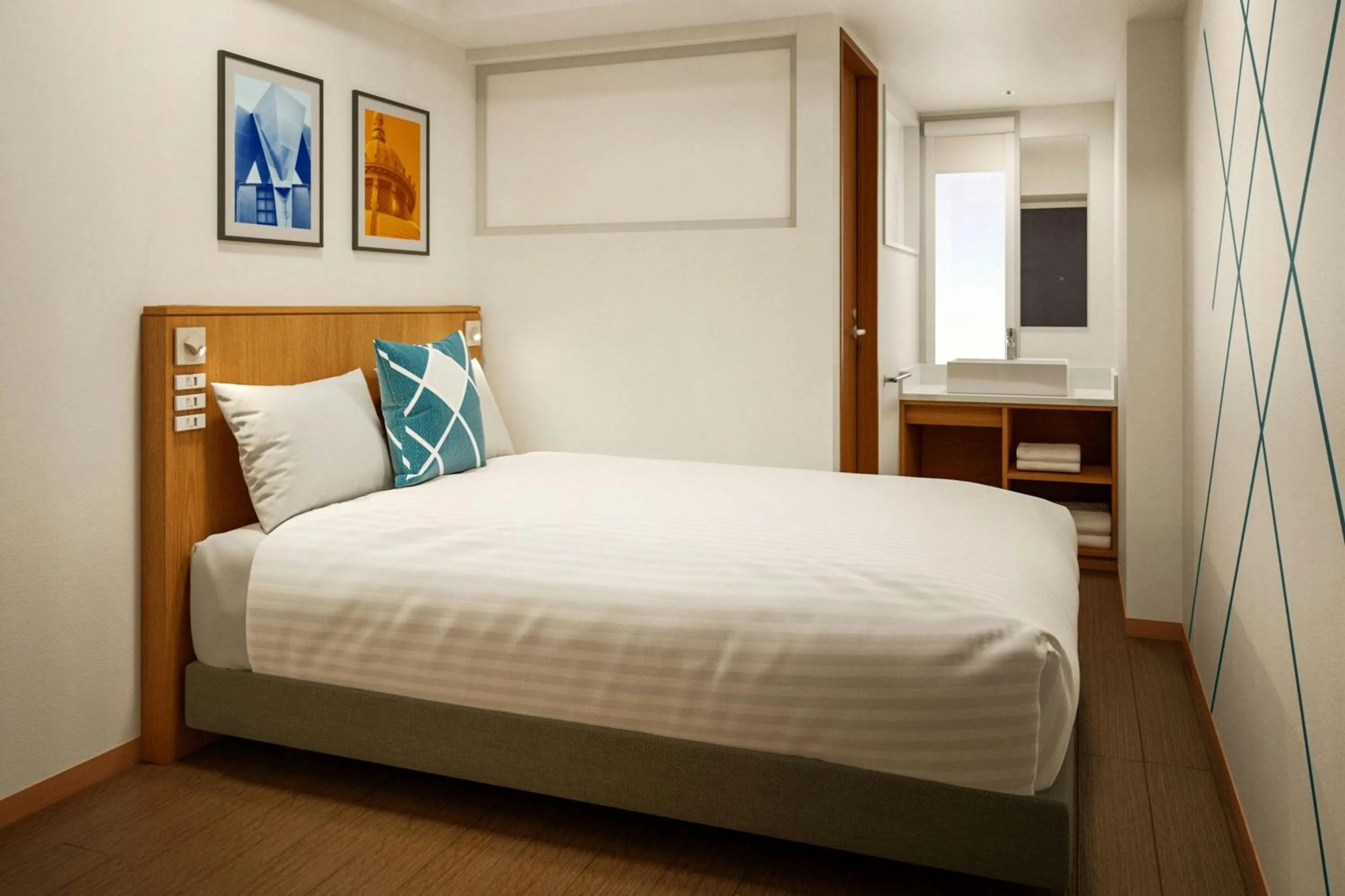 Photo of the whole room, Bed in Four Points Flex by Sheraton Tokyo Ueno