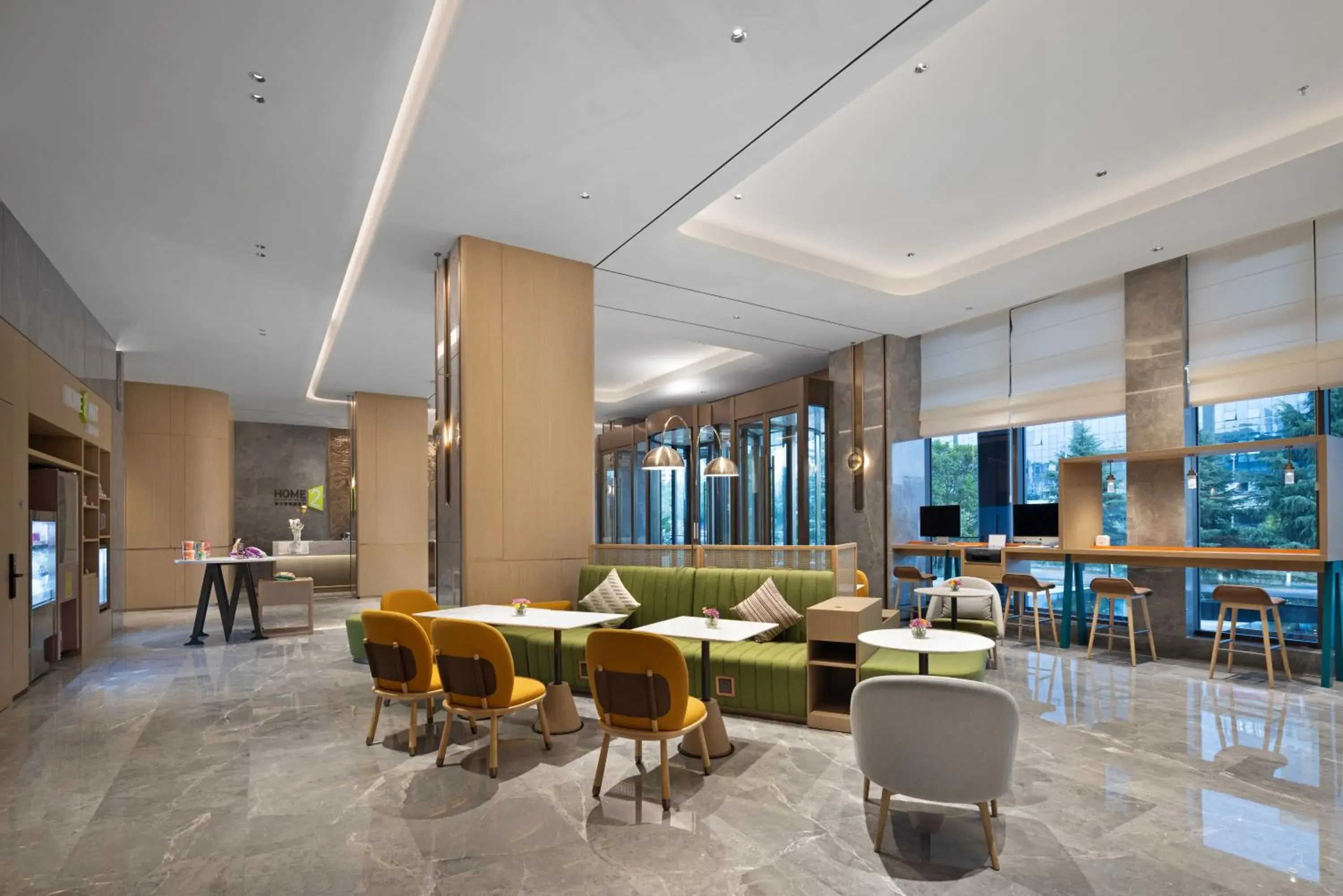 Lobby or reception in Home2 Suites by Hilton Guiyang Guanshanhu Lobby or reception in Home2 Suites by Hilton Guiyang Guanshanhu