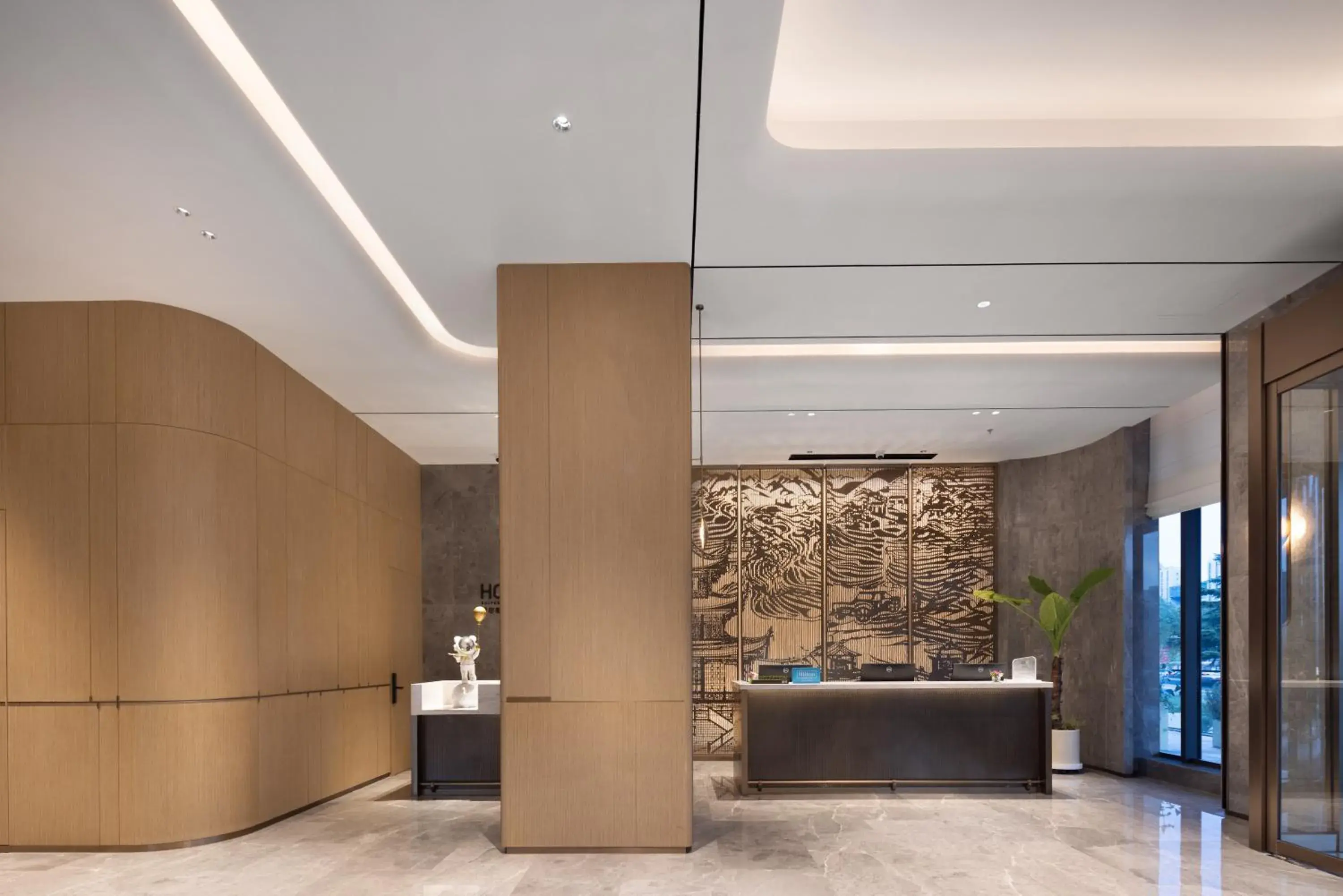 Lobby or reception in Home2 Suites by Hilton Guiyang Guanshanhu Lobby or reception in Home2 Suites by Hilton Guiyang Guanshanhu