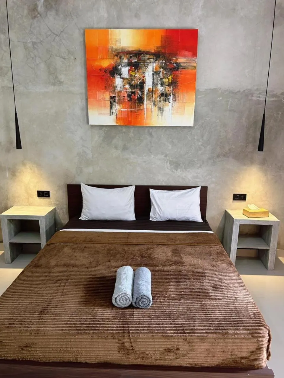 Bed in Sayang Bungalows