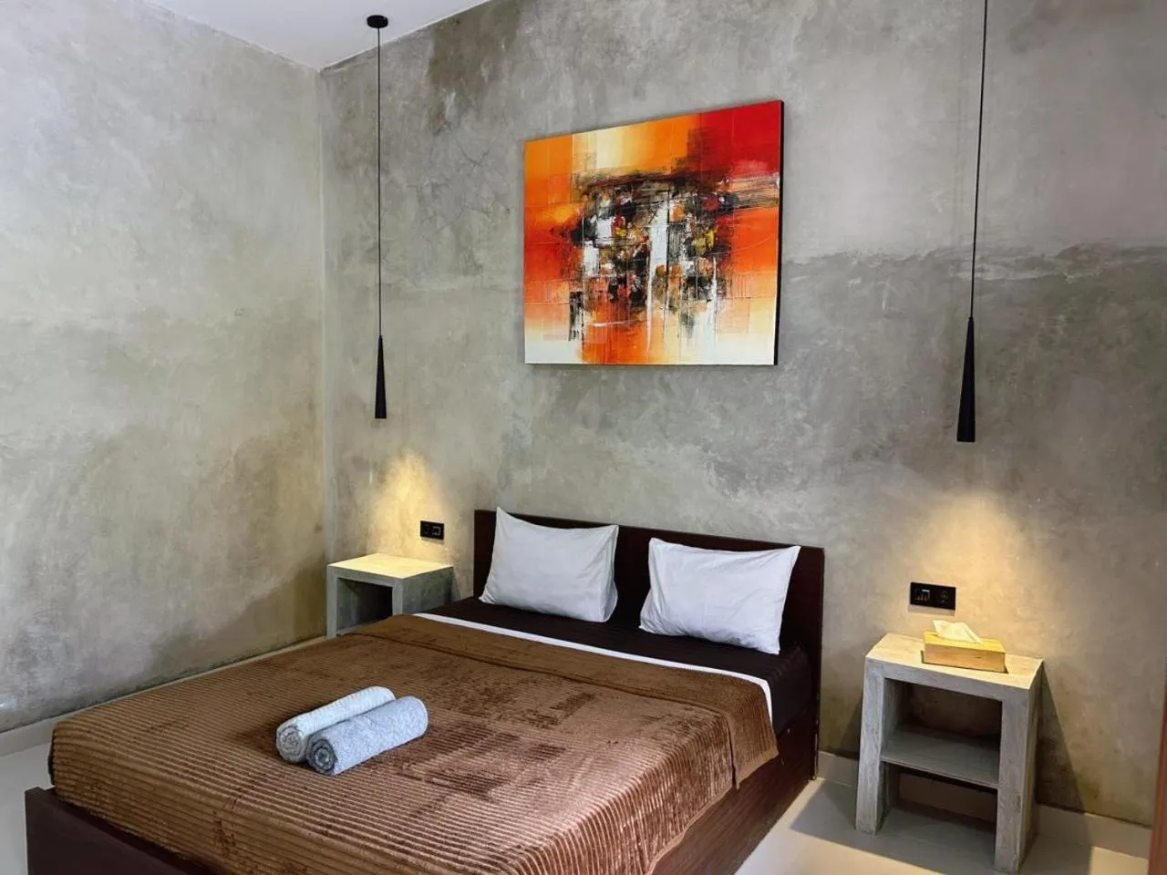 Bed in Sayang Bungalows