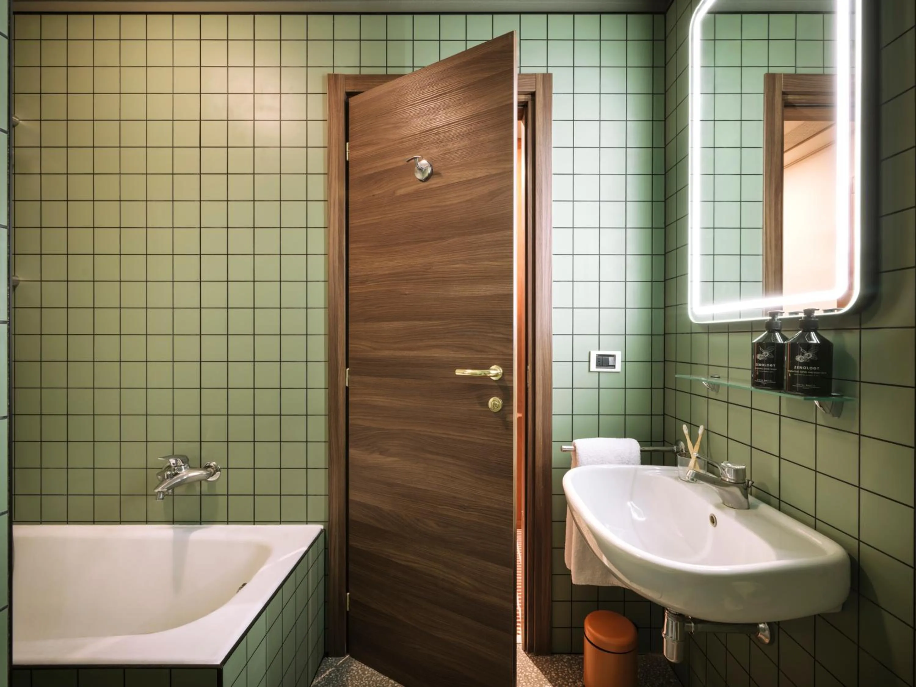 Bathroom in Max Brown Hotel Missori, part of Sircle Collection