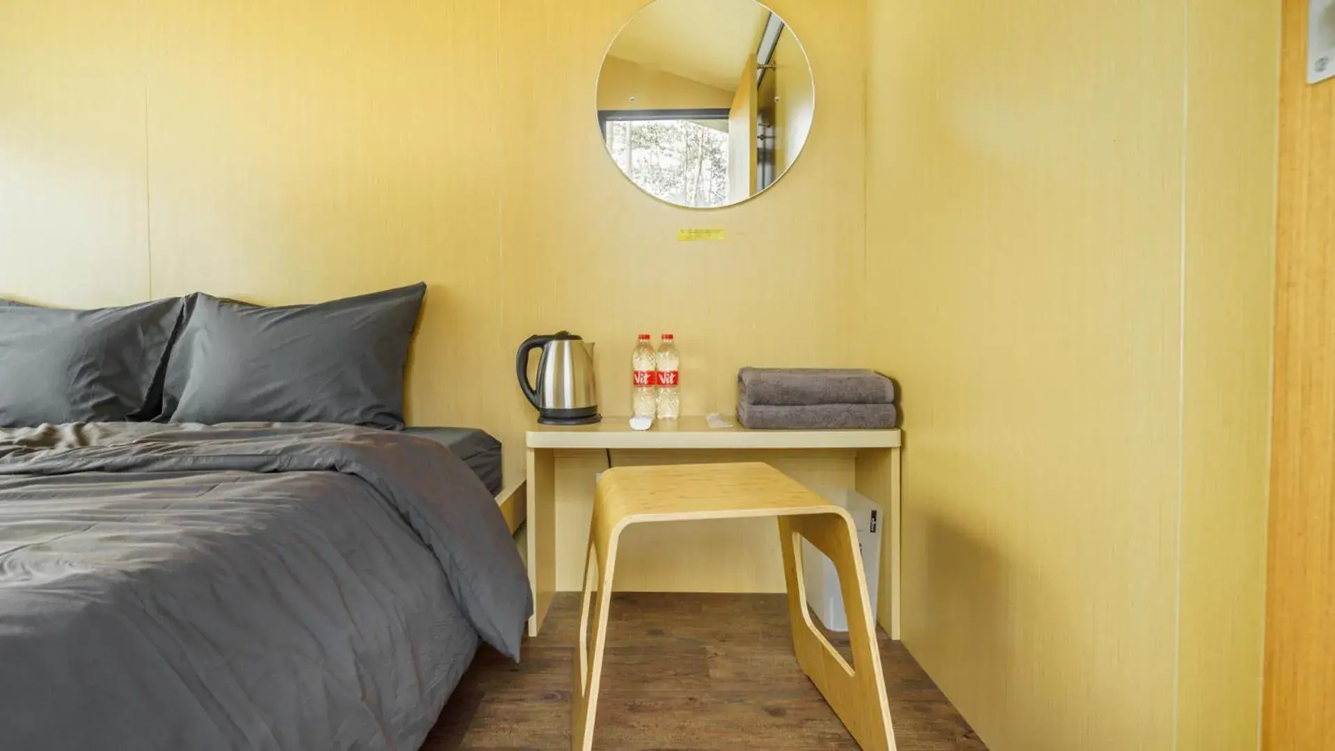 Bed in Bobocabin The Tavia, Puncak Bed in Bobocabin The Tavia, Puncak