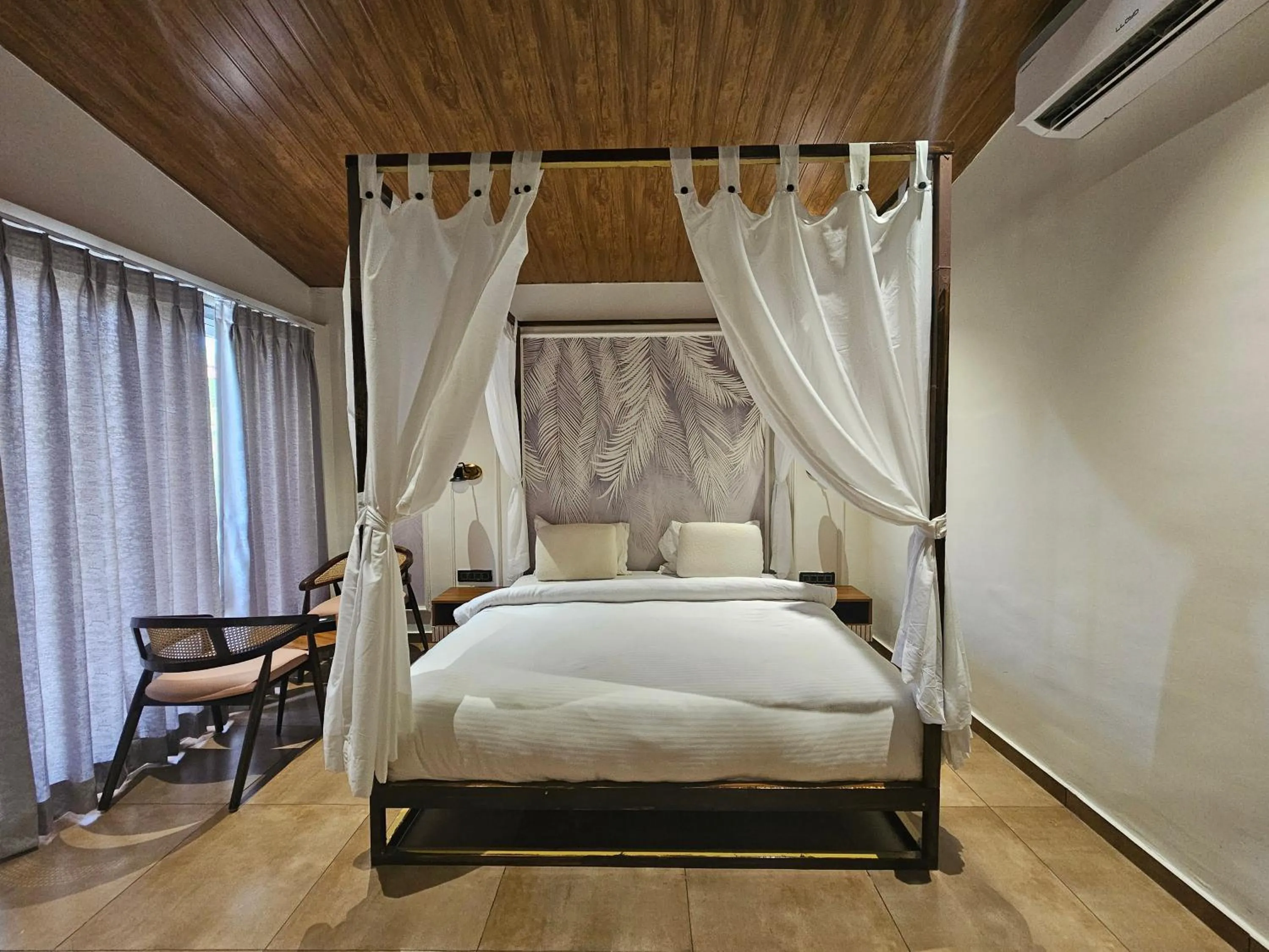Bed in RiverView Tent Resort