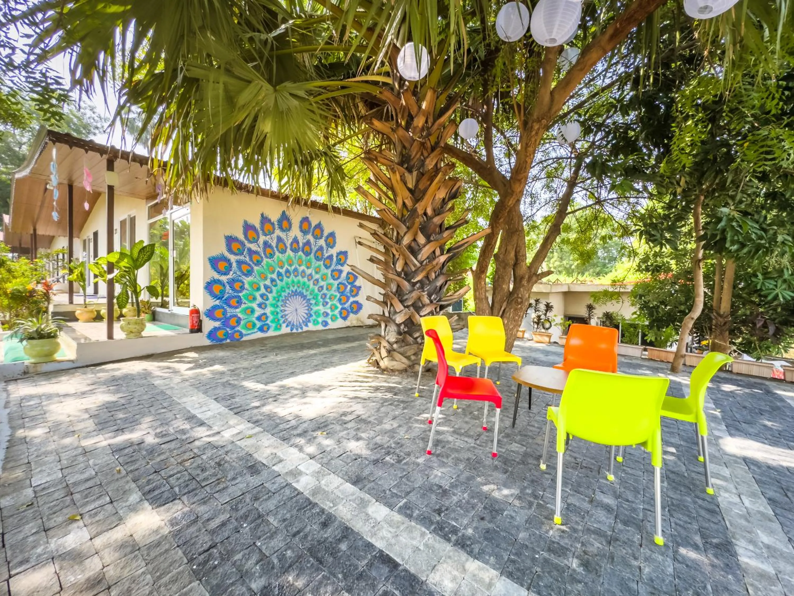 Seating area in RiverView Tent Resort