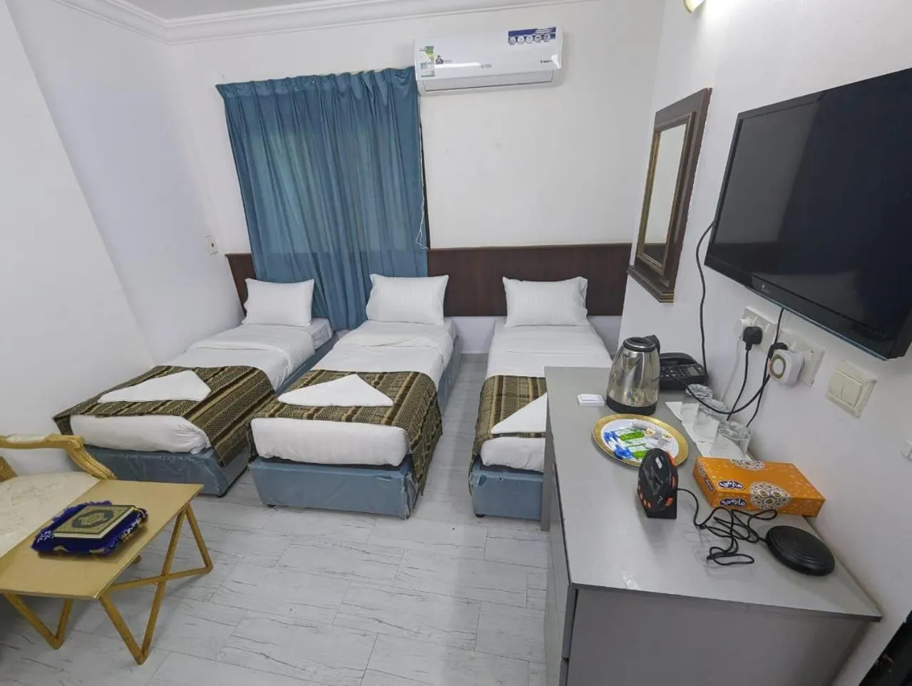 Bed in Hotel Burj Al Diyafa Mubarak