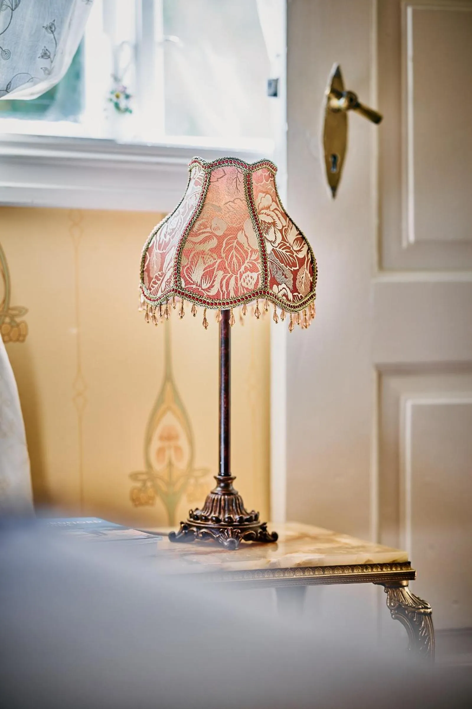 Decorative detail, Bed in Visnes Hotel Stryn