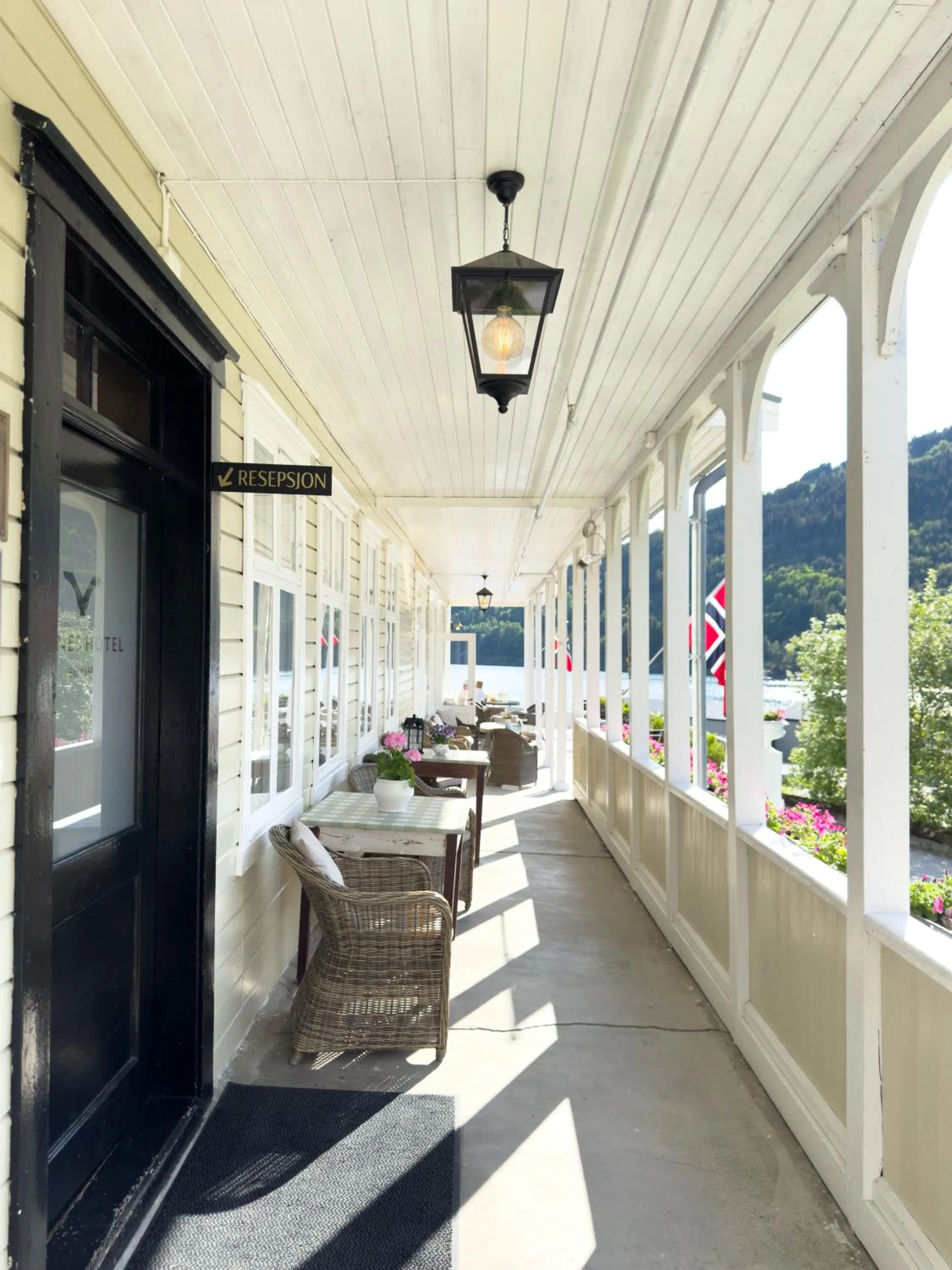 Balcony/Terrace in Visnes Hotel Stryn