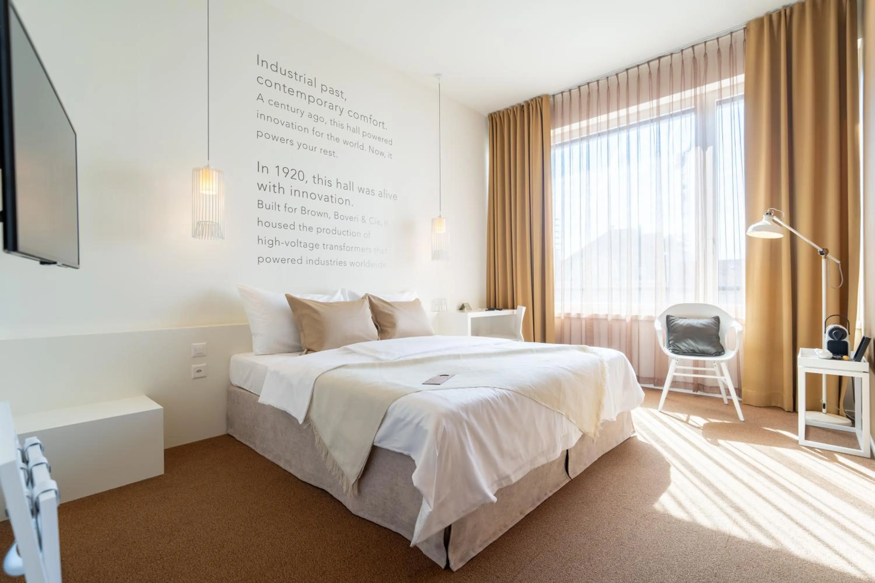 Coffee/tea facilities, Bed in Trafo Hotel Baden