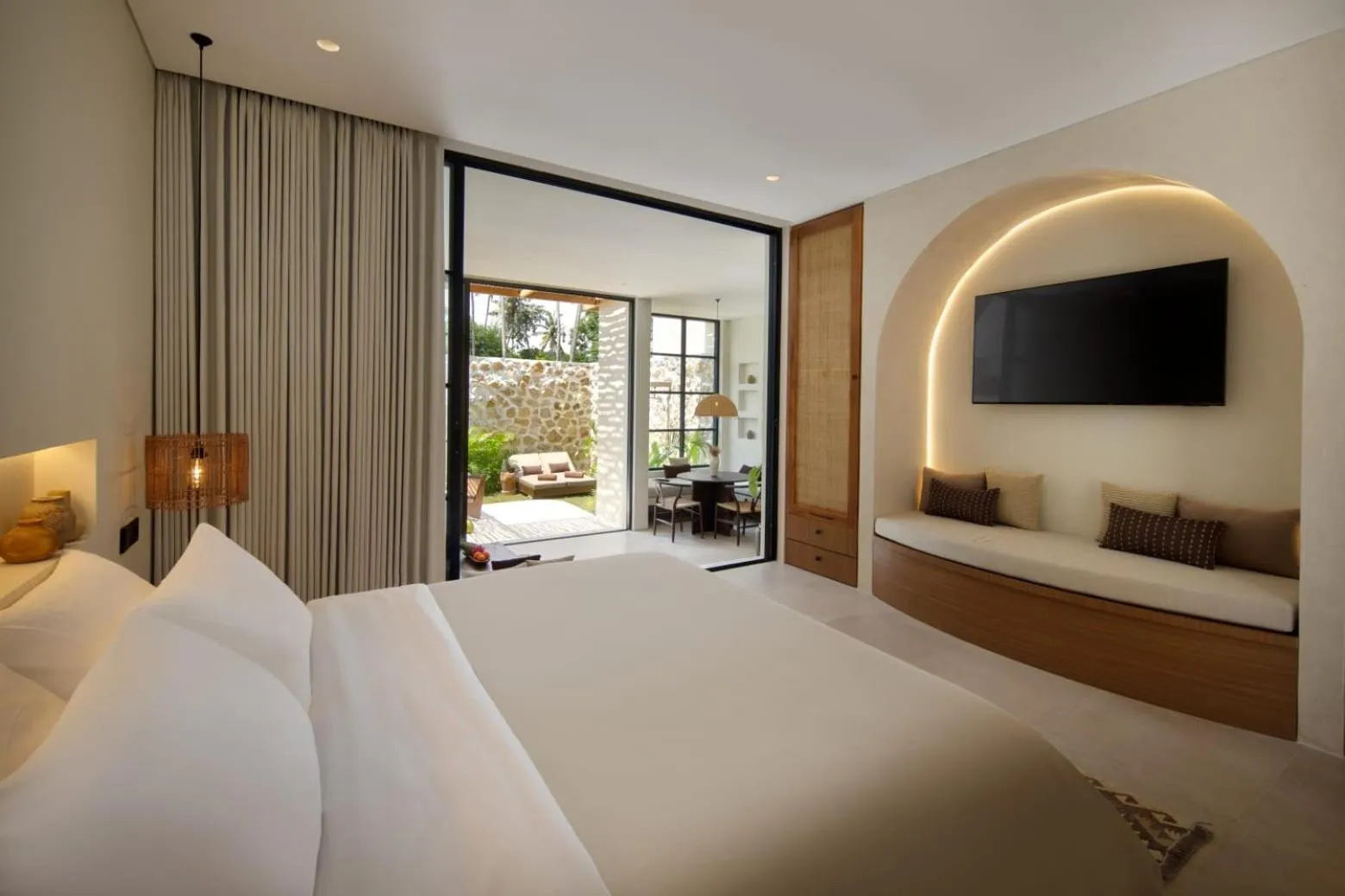 Bedroom, Bed in Tias Villas