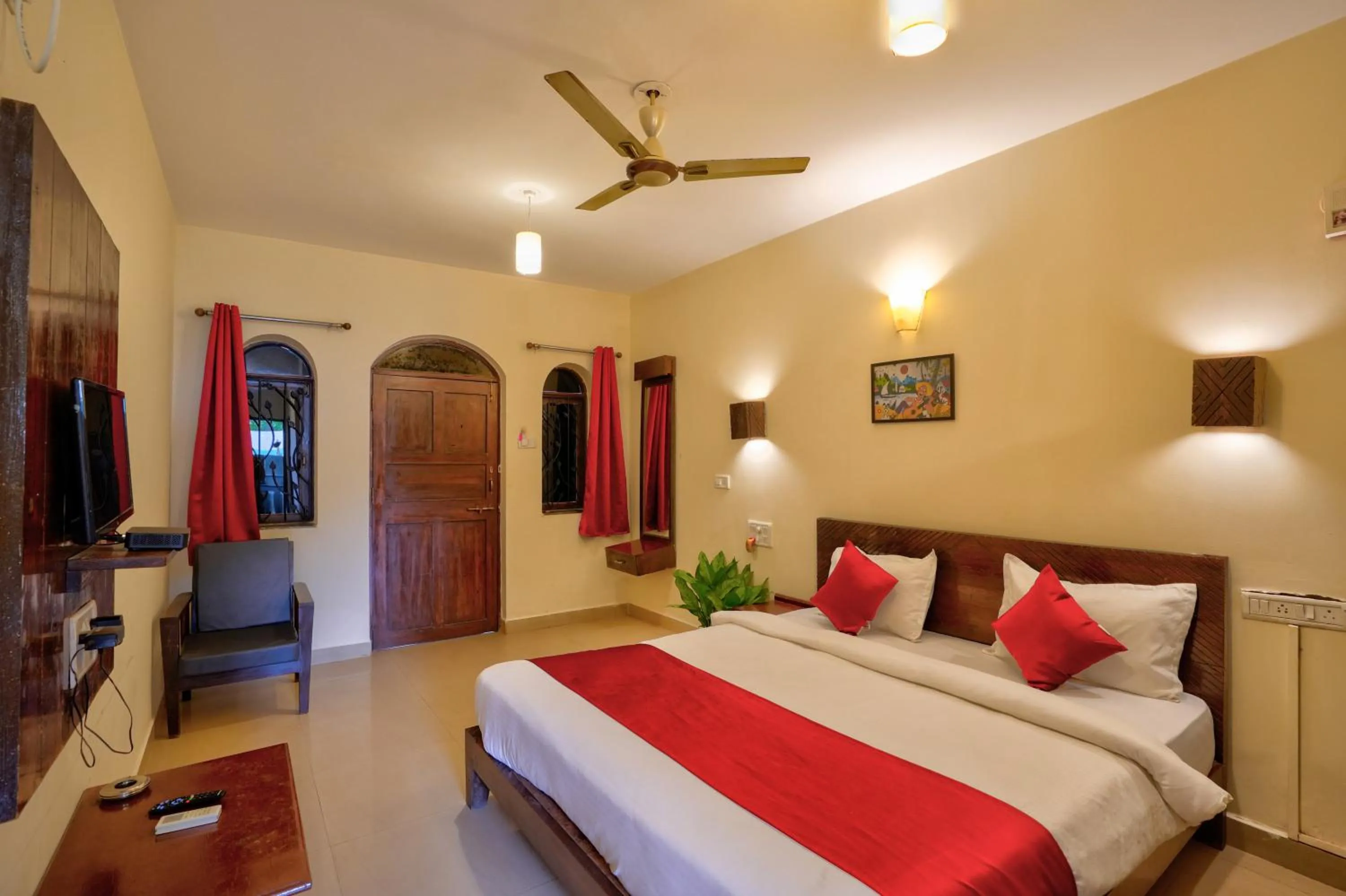 Bedroom, Bed in Hotel Salty Waves Baga