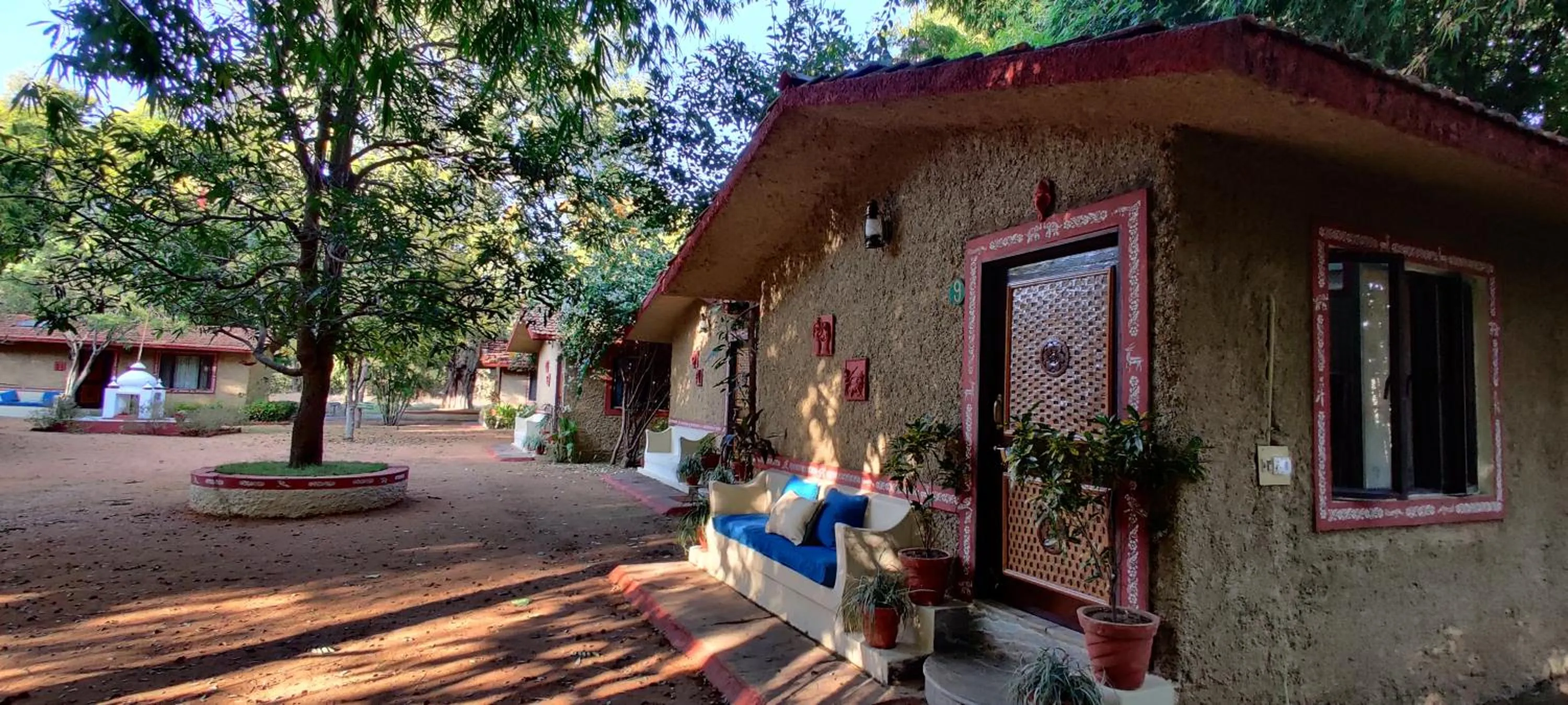 Patio in Bandhavgarh Jungle Lodge