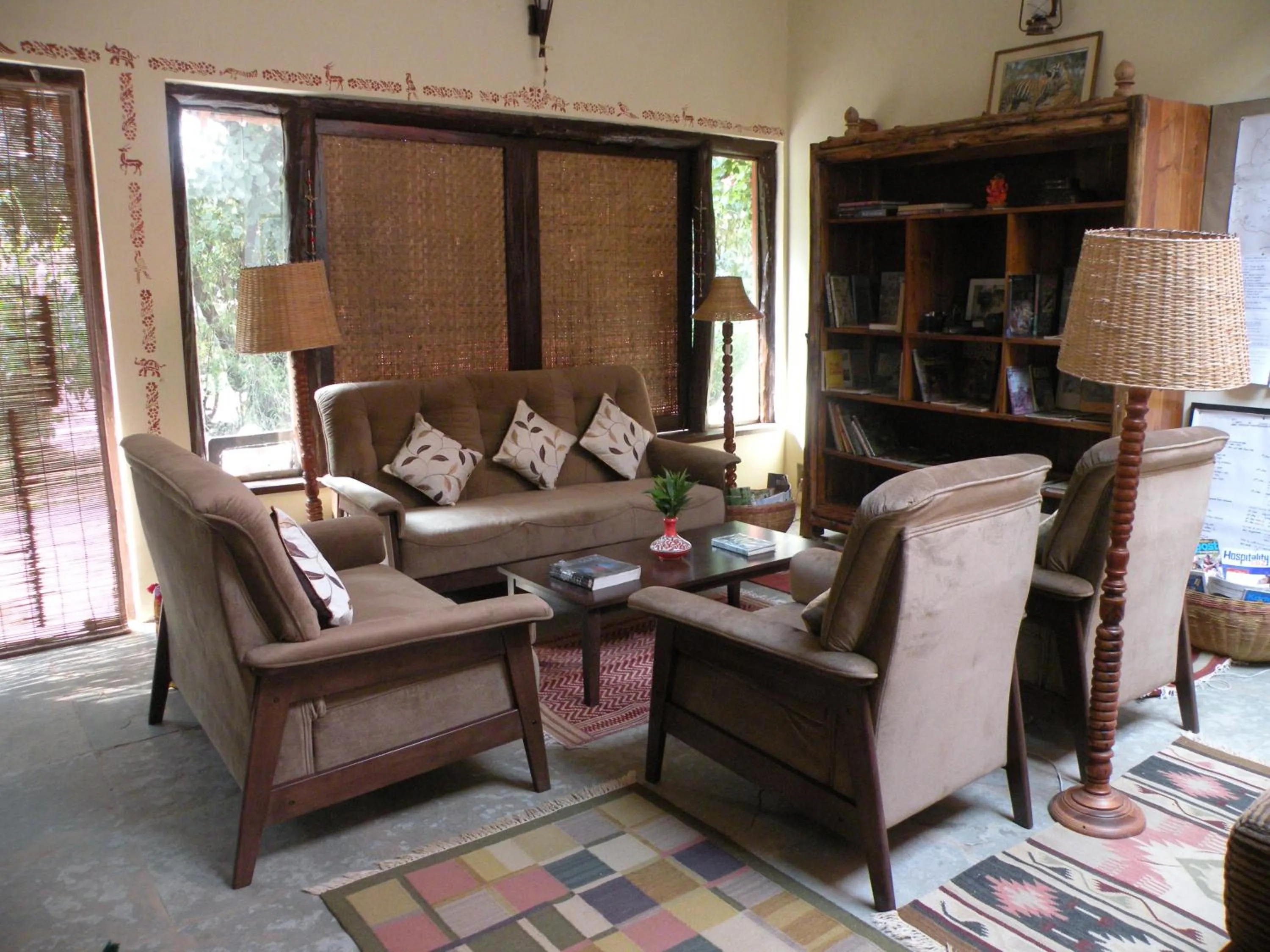 Library in Bandhavgarh Jungle Lodge