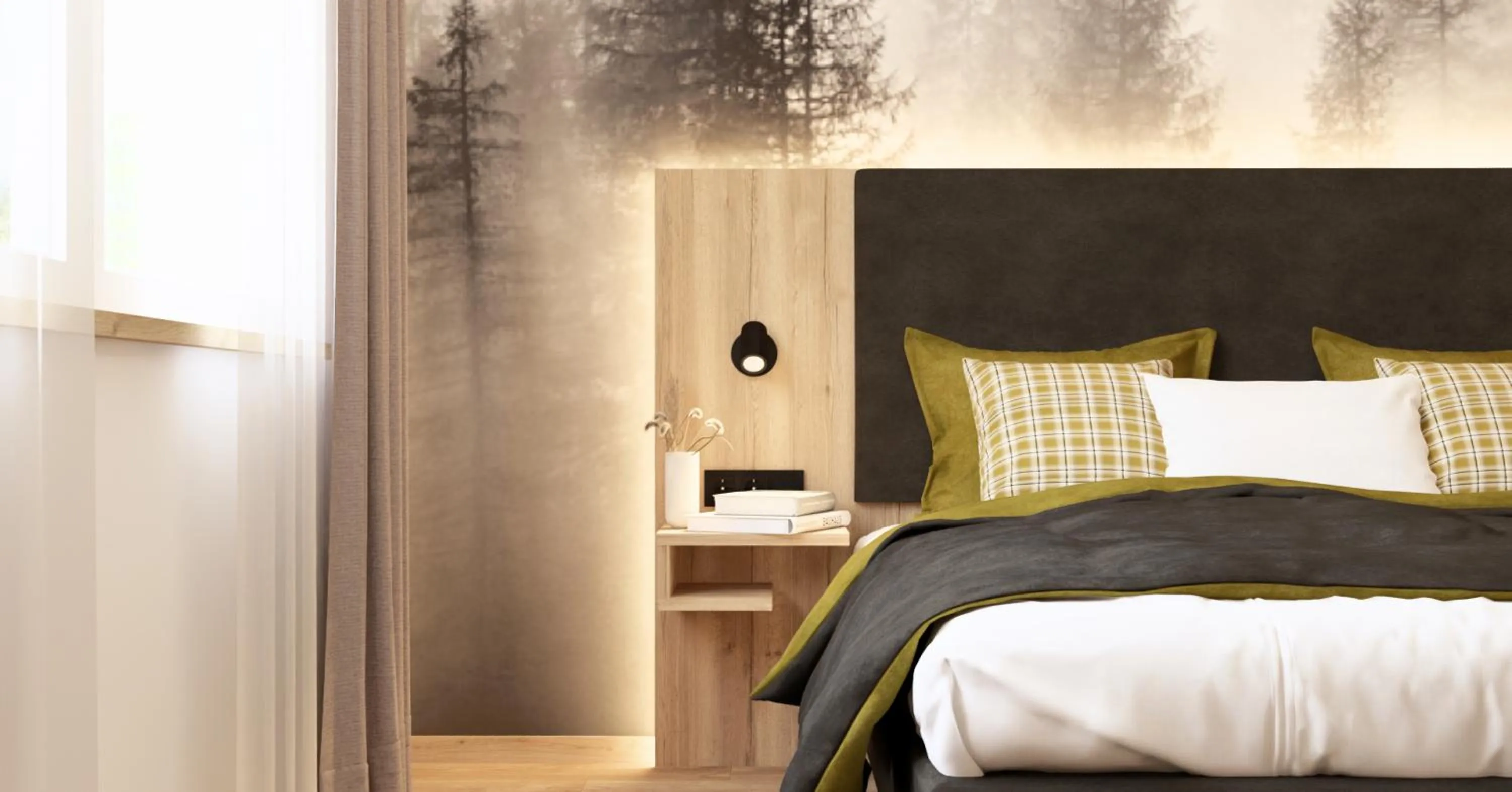 Bed in Wohlfühlhotel zur Grässelmühle