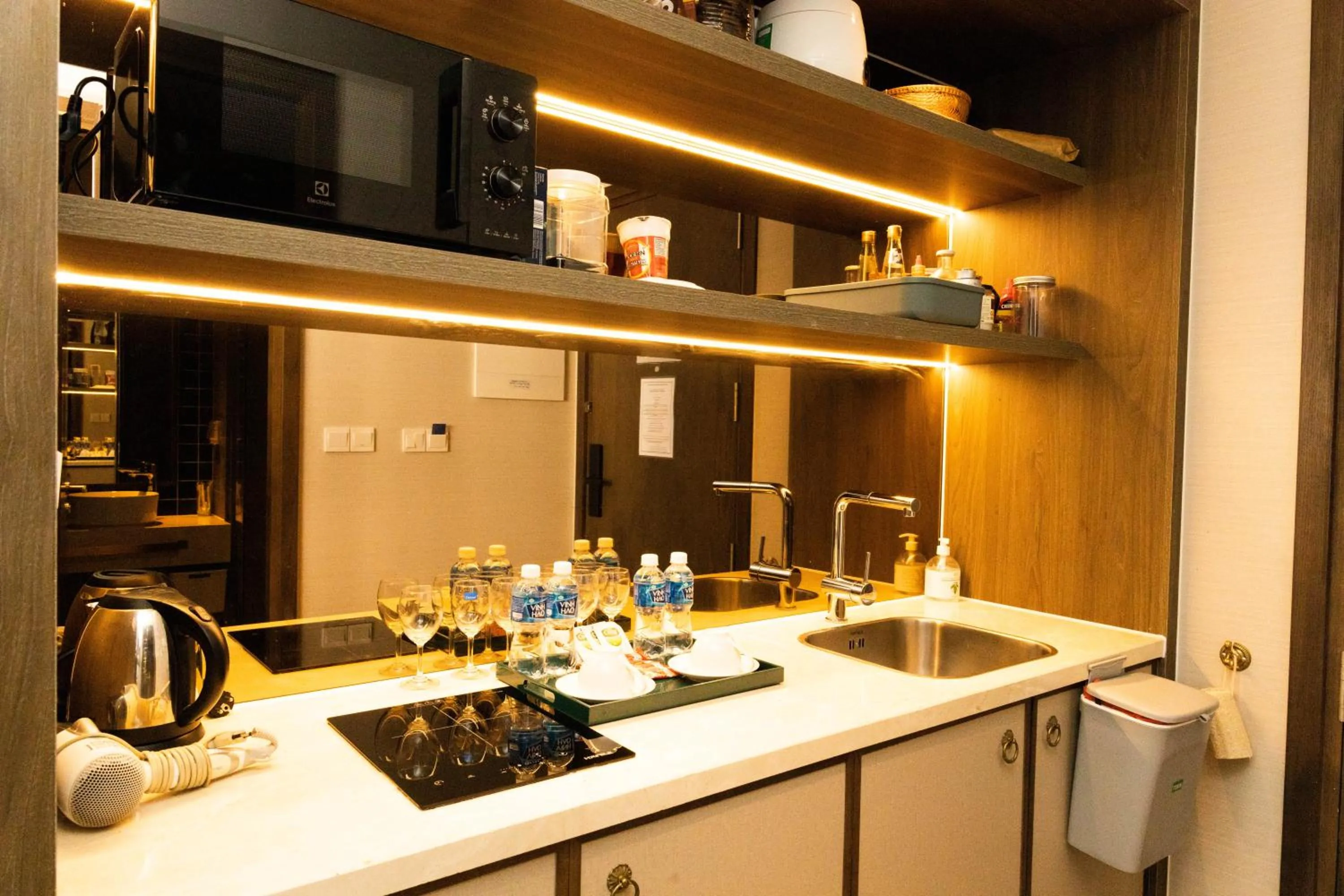 Kitchen or kitchenette in Apec Nirvana Peace Mui Ne