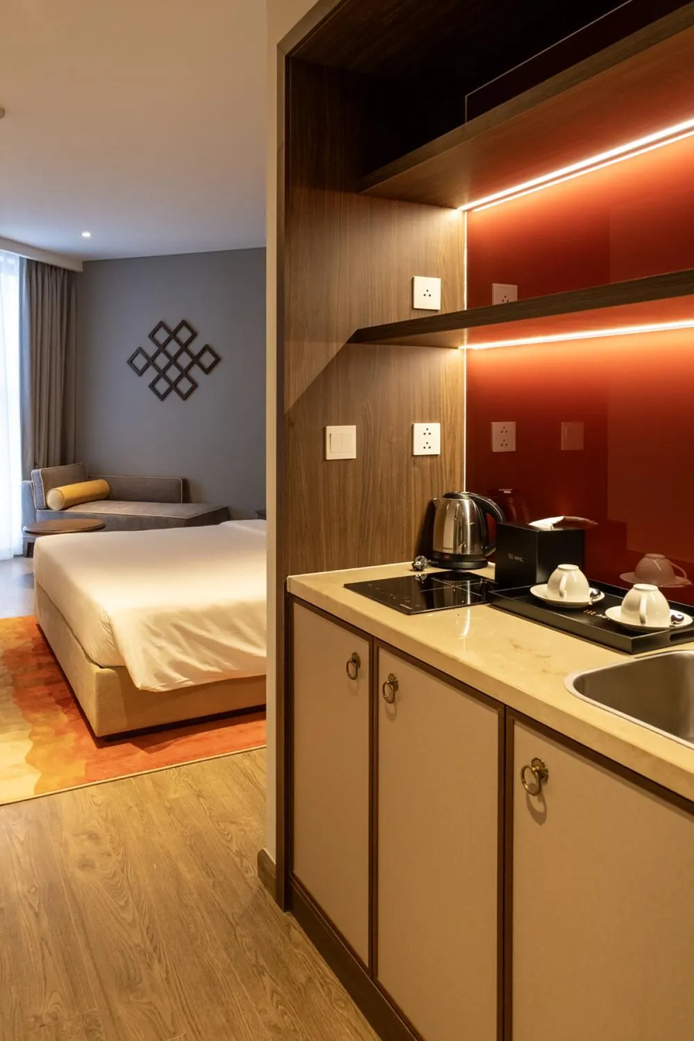 Coffee/tea facilities, Bed in Apec Nirvana Peace Mui Ne