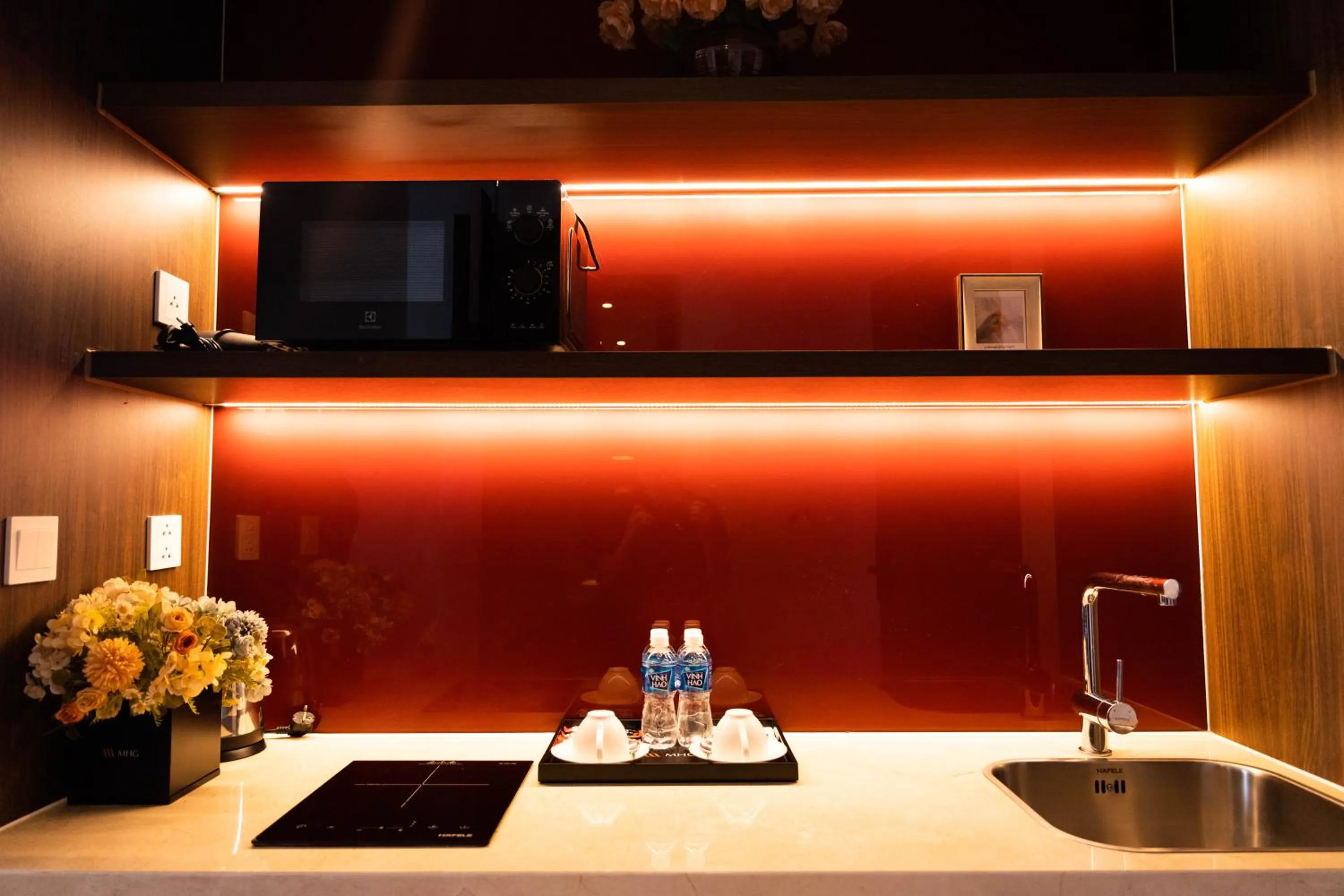 Kitchen or kitchenette in Apec Nirvana Peace Mui Ne
