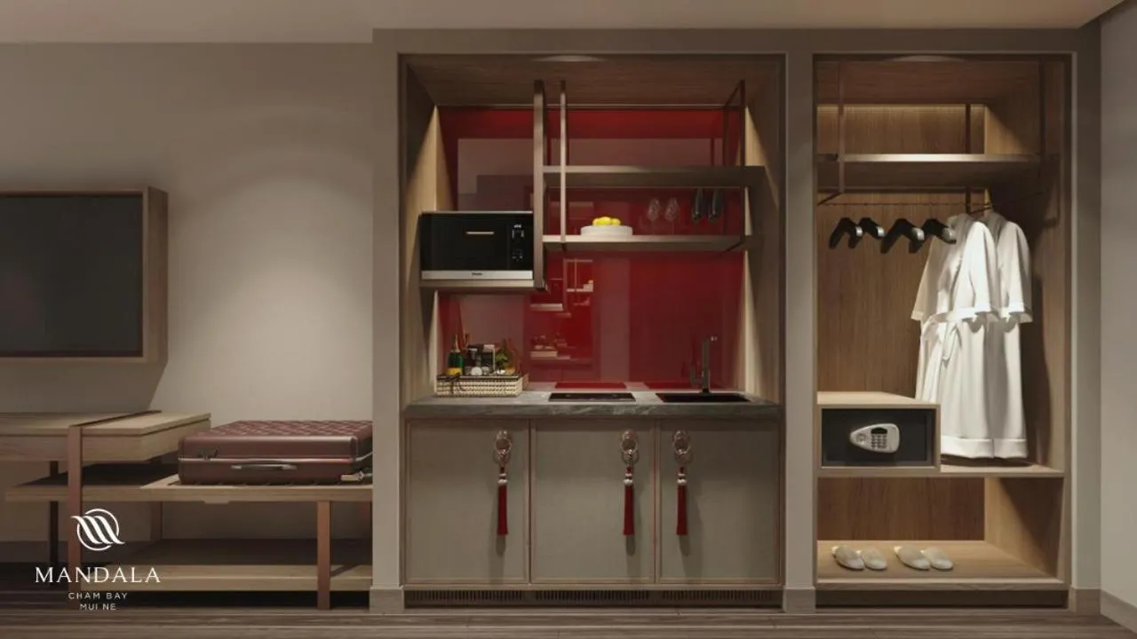 Kitchen or kitchenette in Apec Nirvana Peace Mui Ne