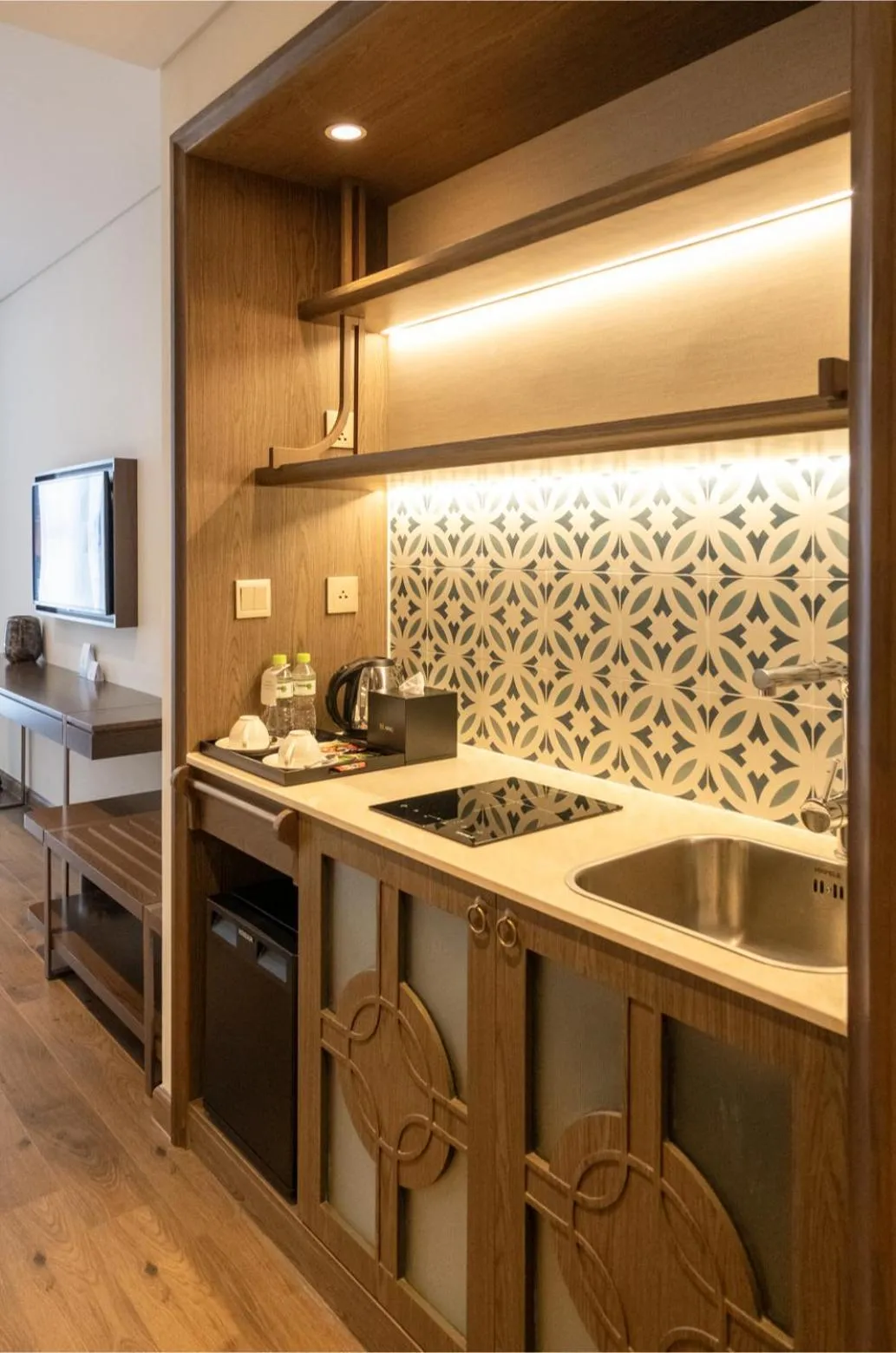 Kitchen or kitchenette in Apec Nirvana Peace Mui Ne