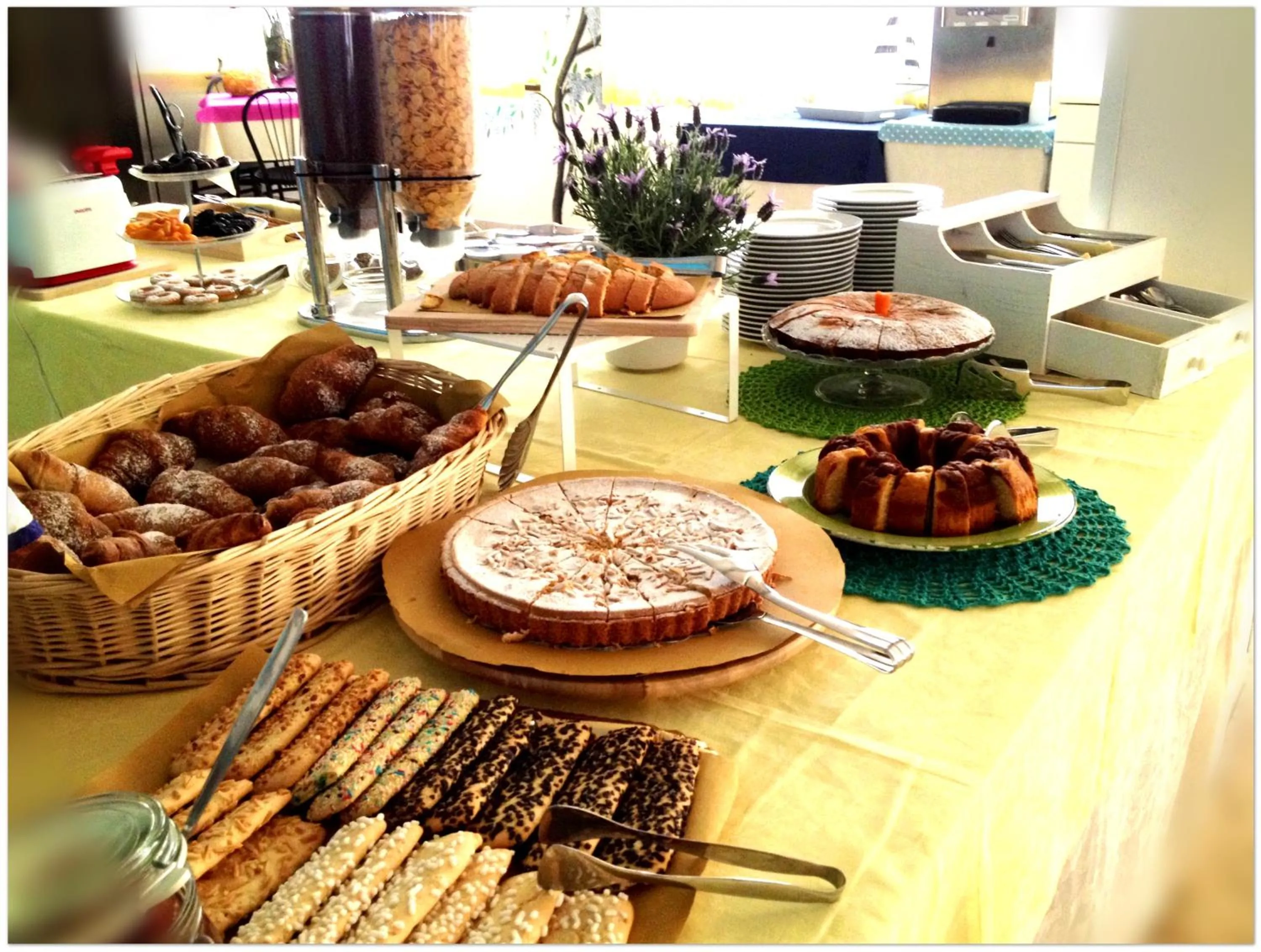 Buffet breakfast in Hotel Lux