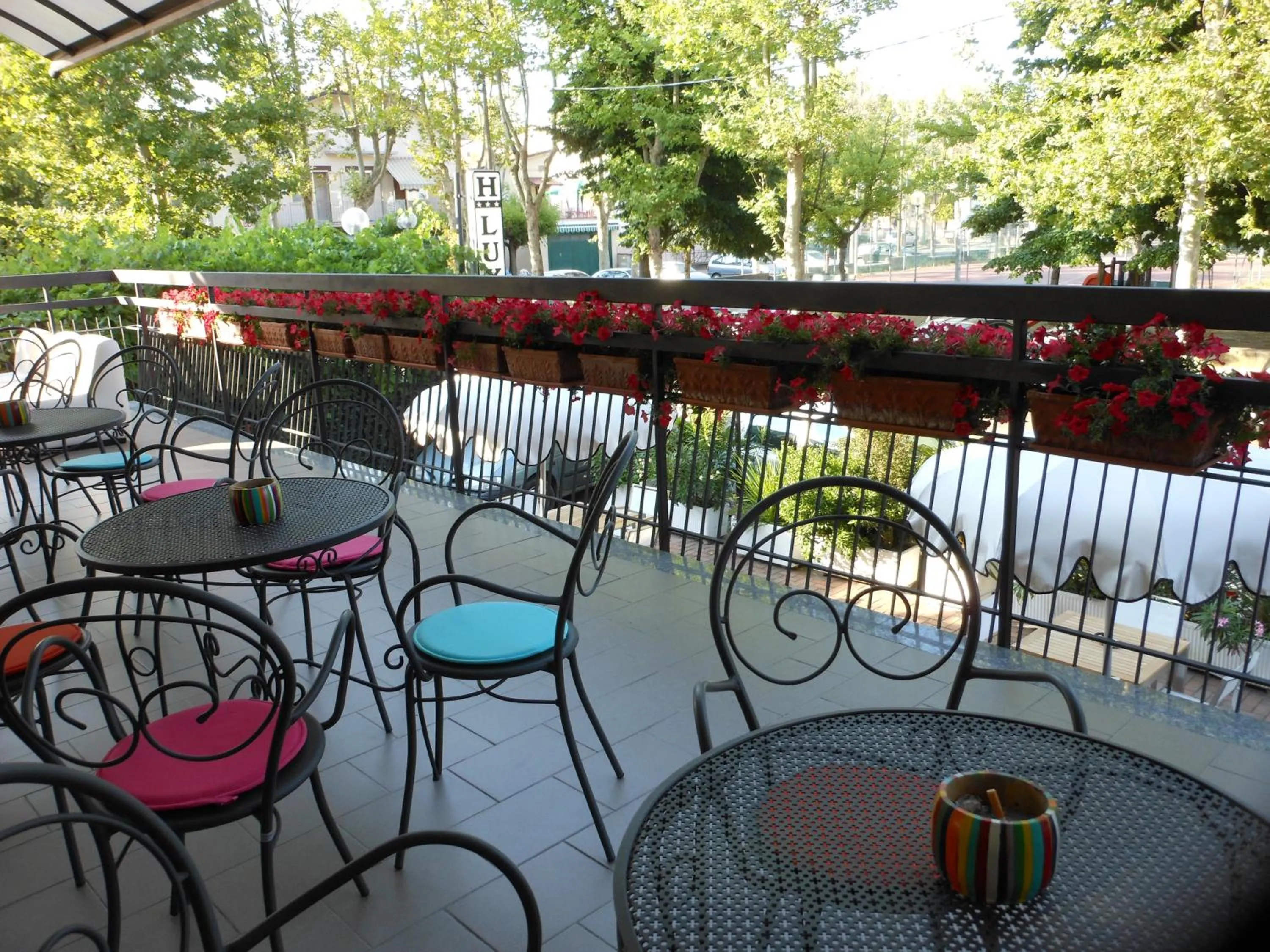 Balcony/Terrace in Hotel Lux