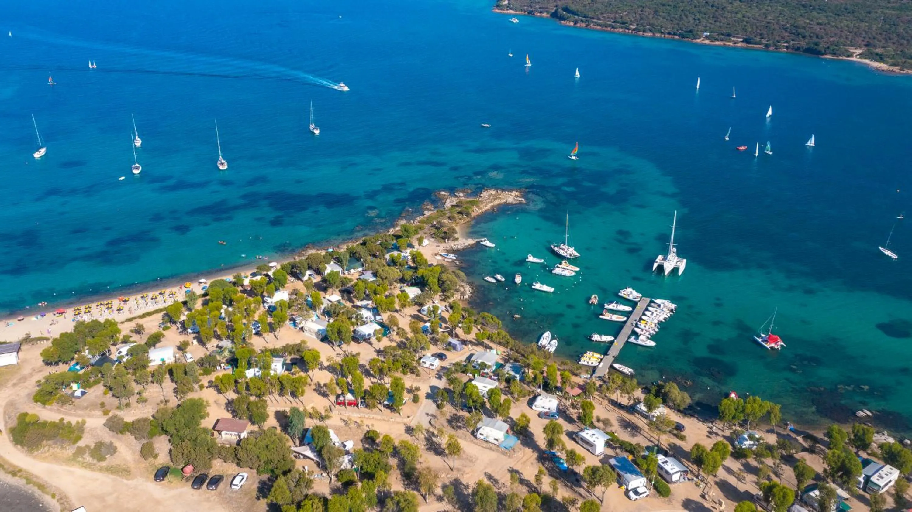 Bird's eye view in Camping Village Capo D'Orso