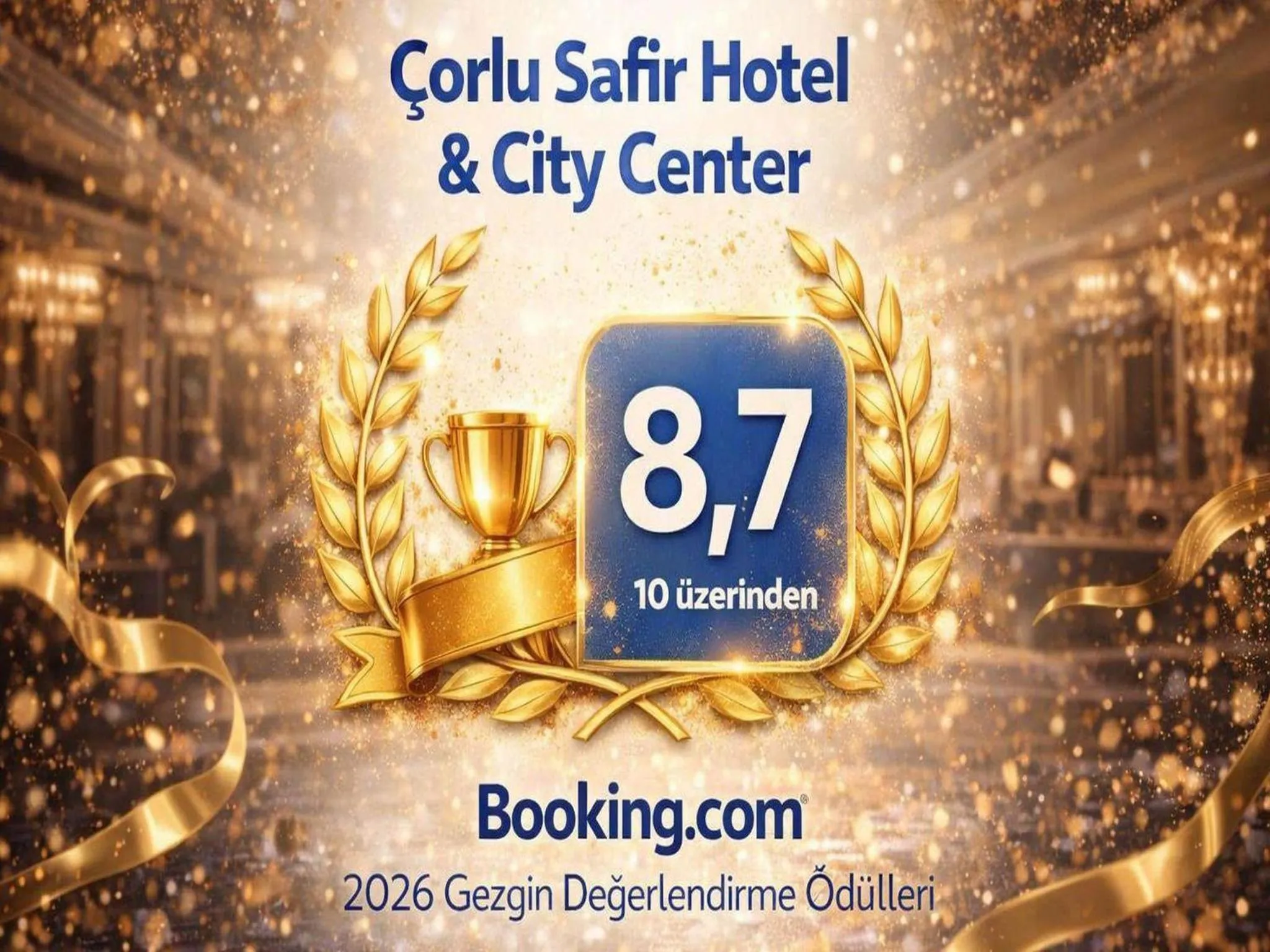 Certificate/Award in Çorlu Safir Hotel & City Center