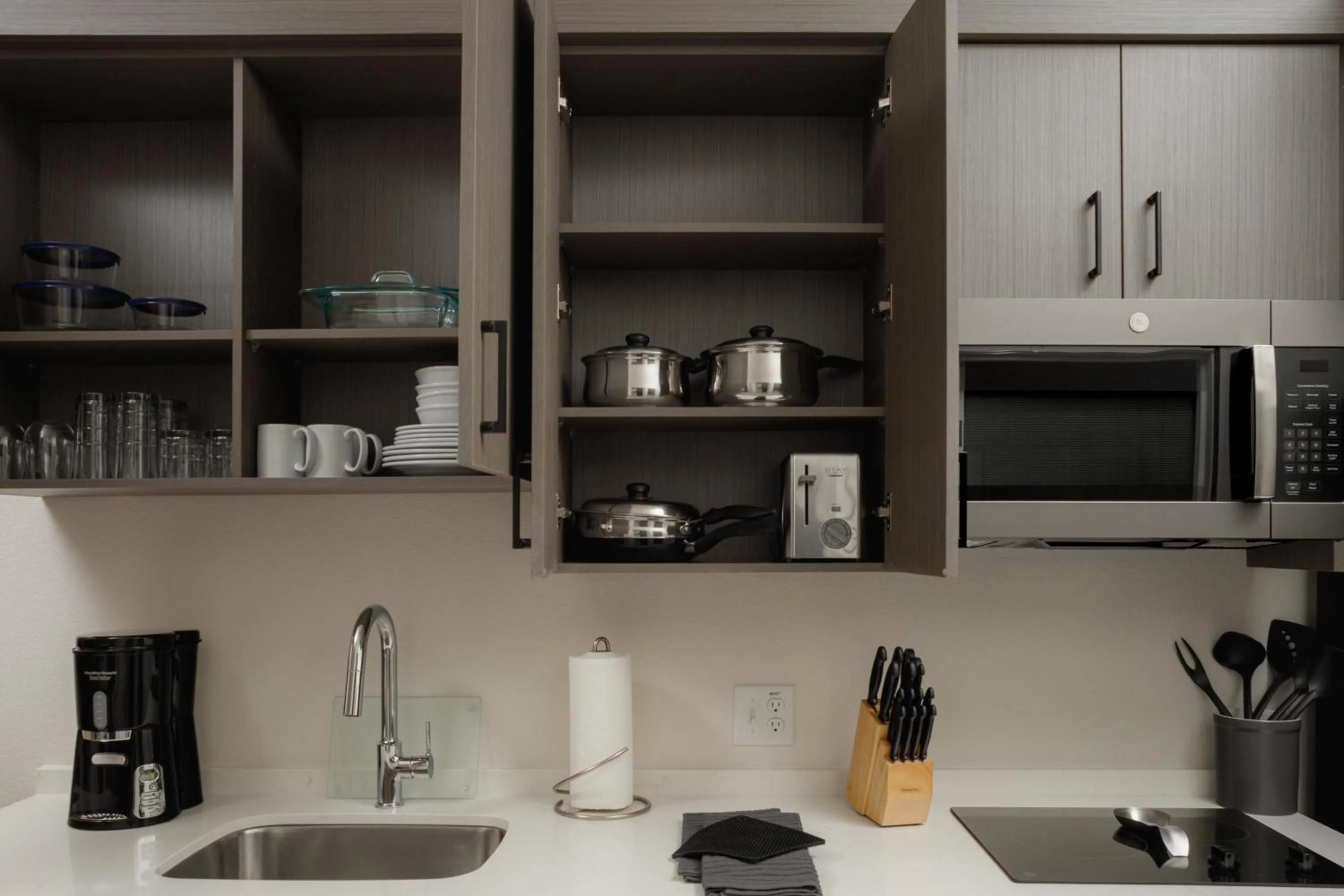 kitchen in WaterWalk Extended Stay by Wyndham Huntsville