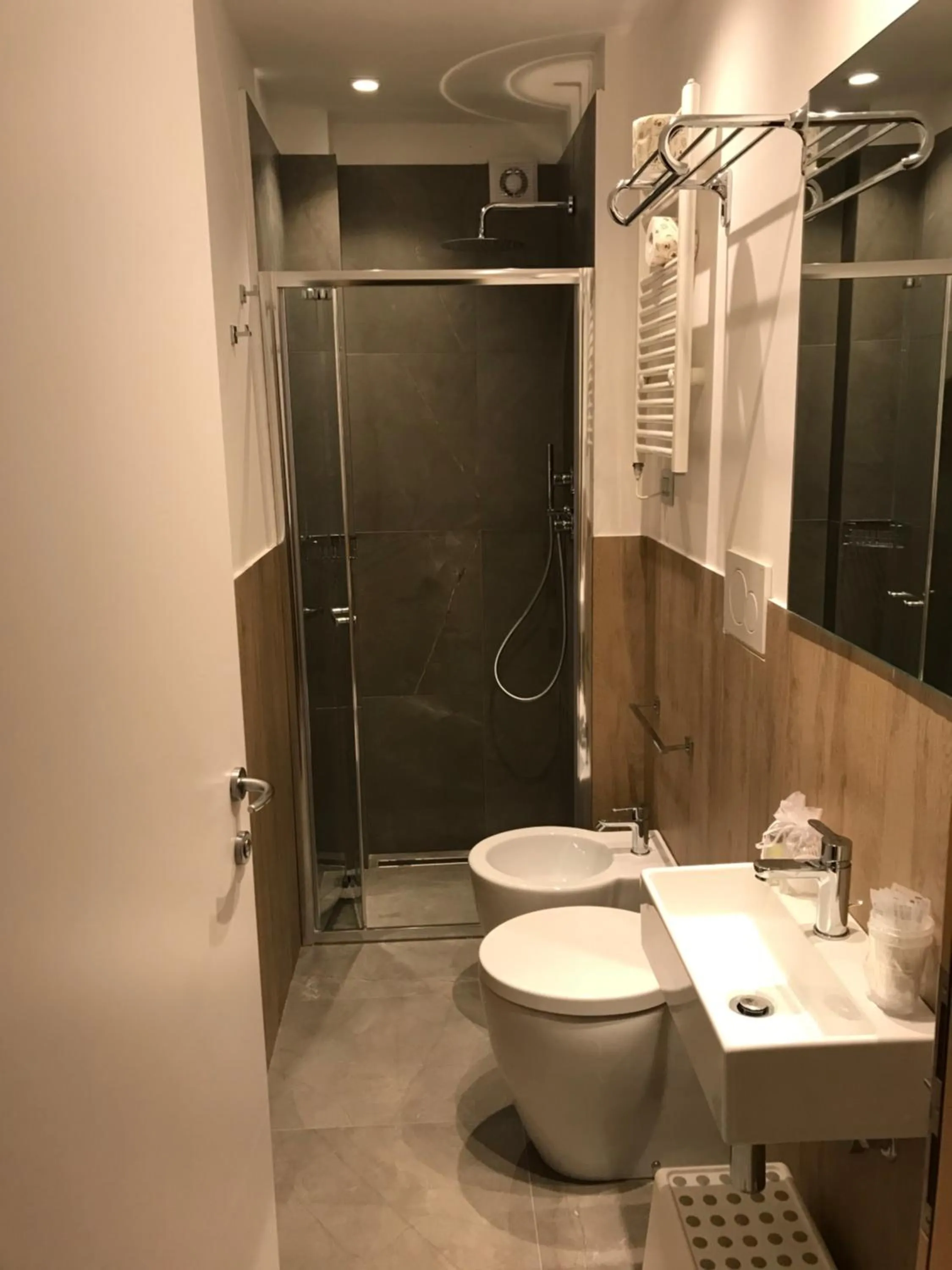 Shower in Hotel Ricchi