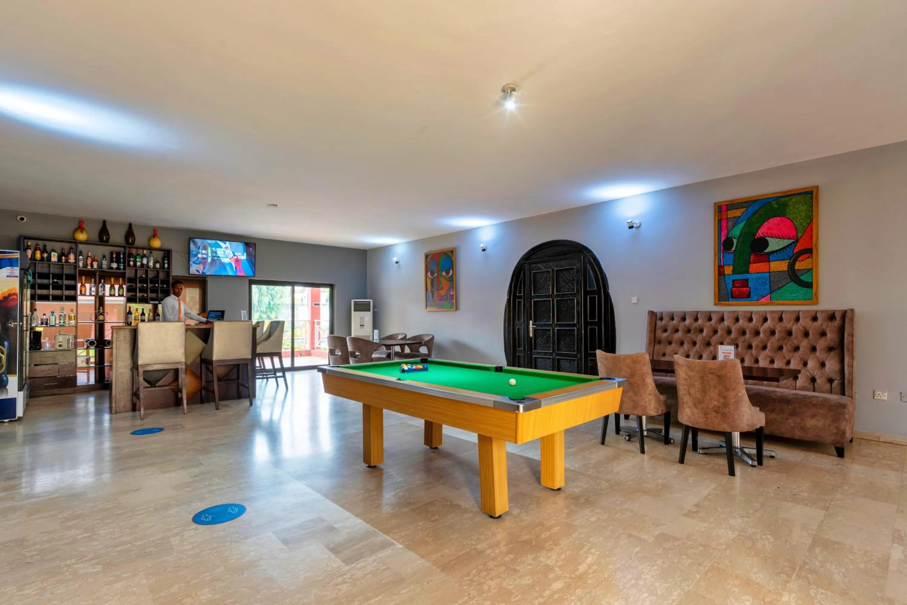 Communal lounge/ TV room in The Guest House