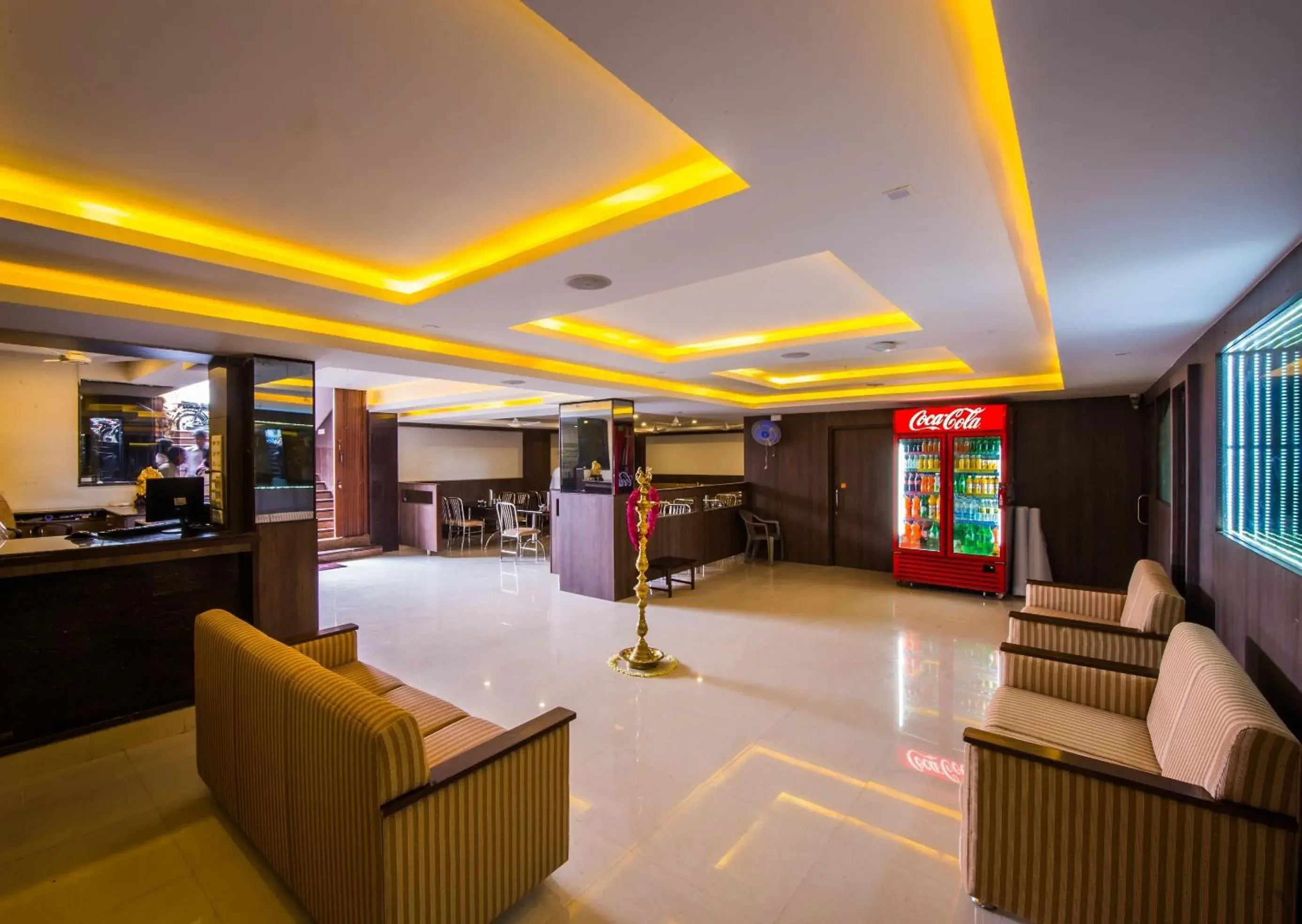 Lobby or reception in Plaza Hotel Trichy Lobby or reception in Plaza Hotel Trichy