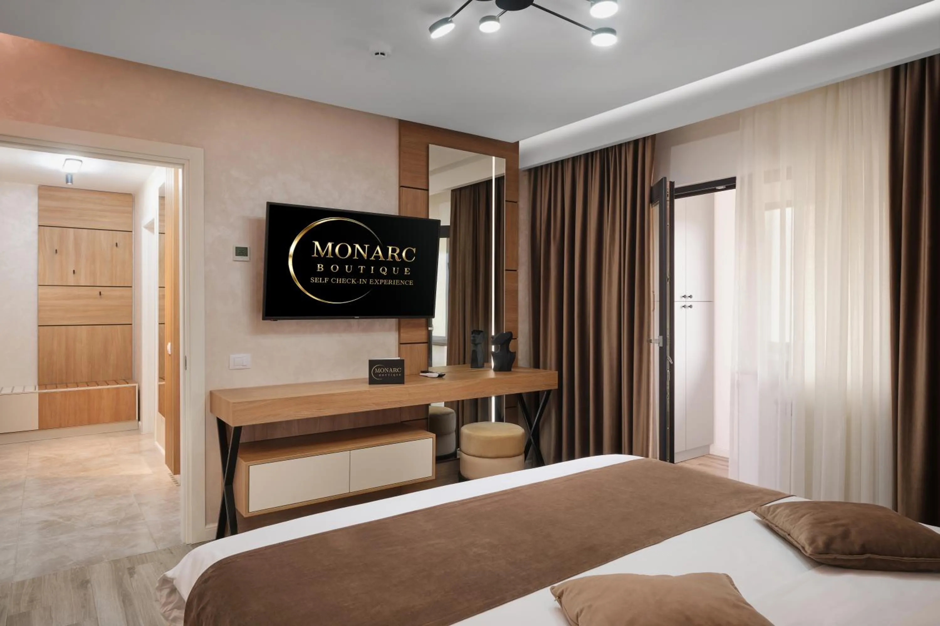 Bed in MONARC Boutique ApartHotel - SELF CHECK-IN