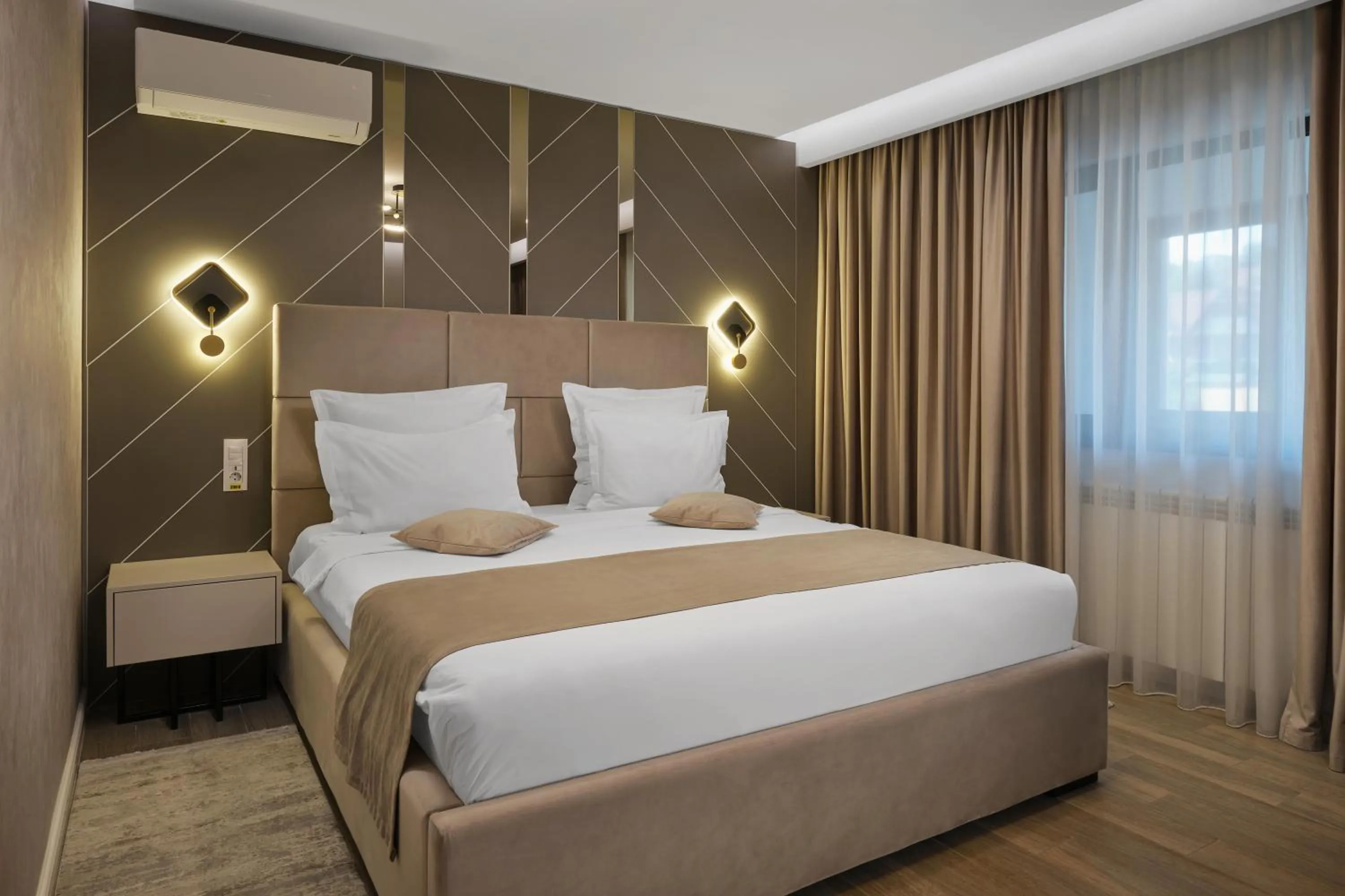 Bed in MONARC Boutique ApartHotel - SELF CHECK-IN