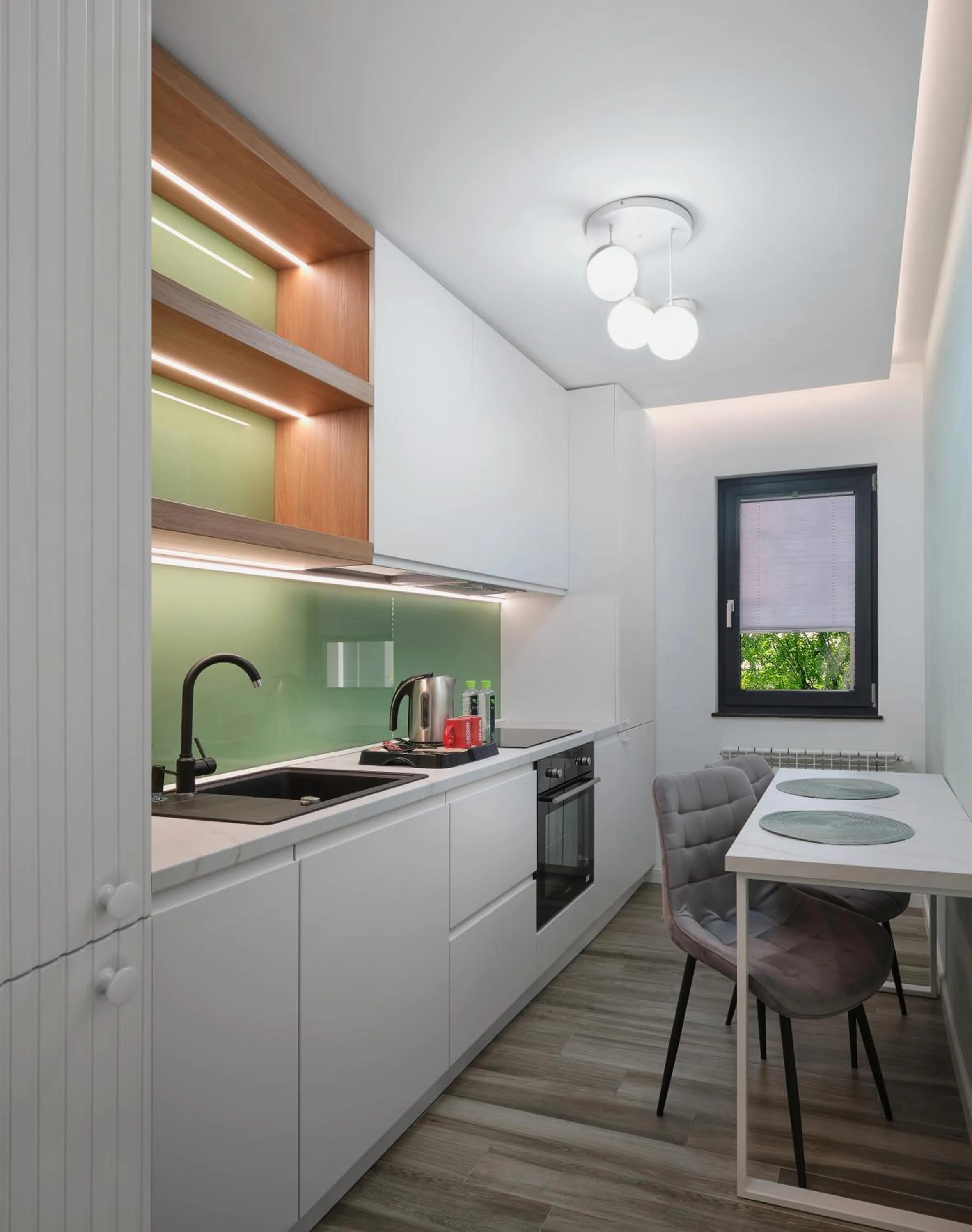 Kitchen or kitchenette in MONARC Boutique ApartHotel - SELF CHECK-IN