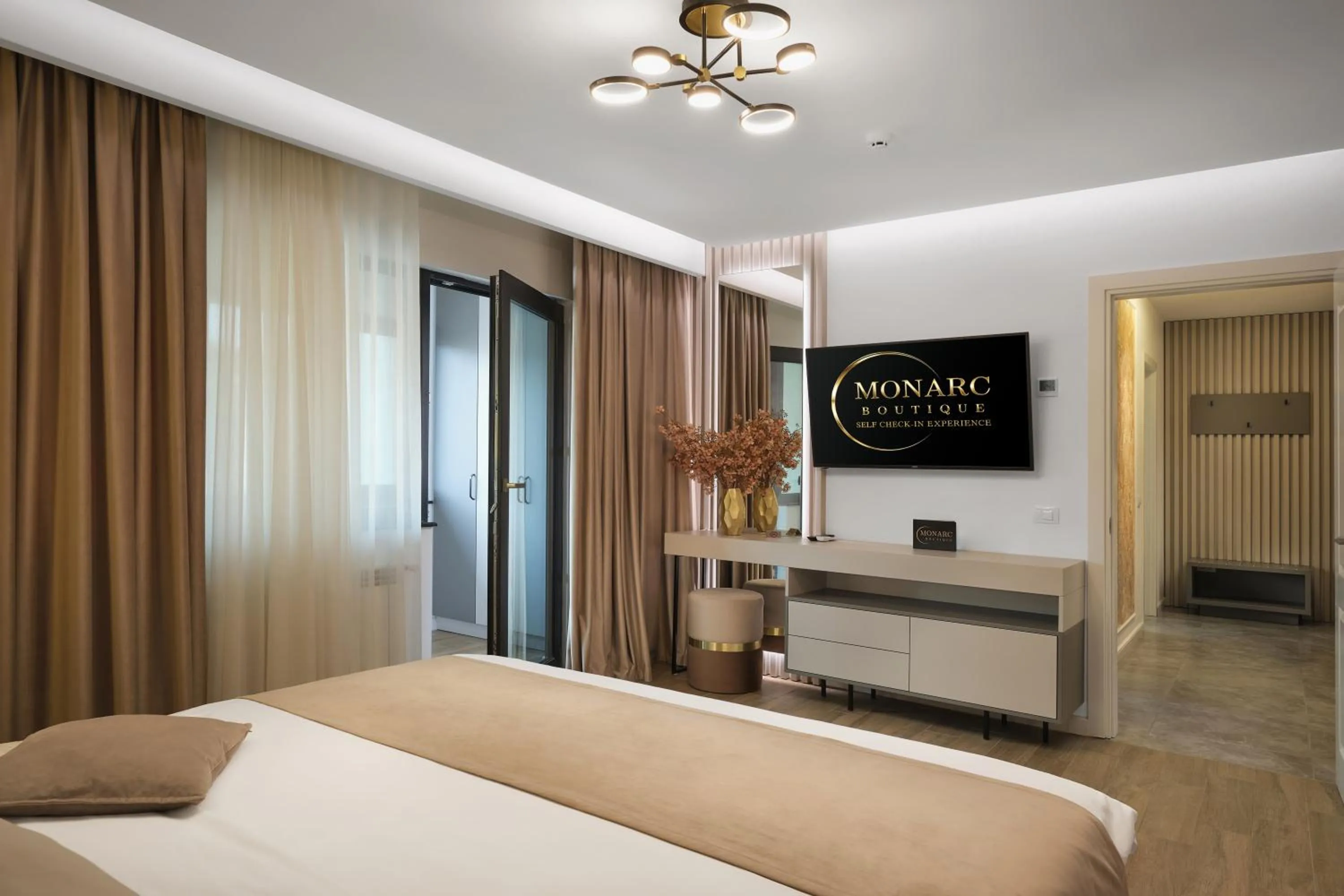 Bed in MONARC Boutique ApartHotel - SELF CHECK-IN