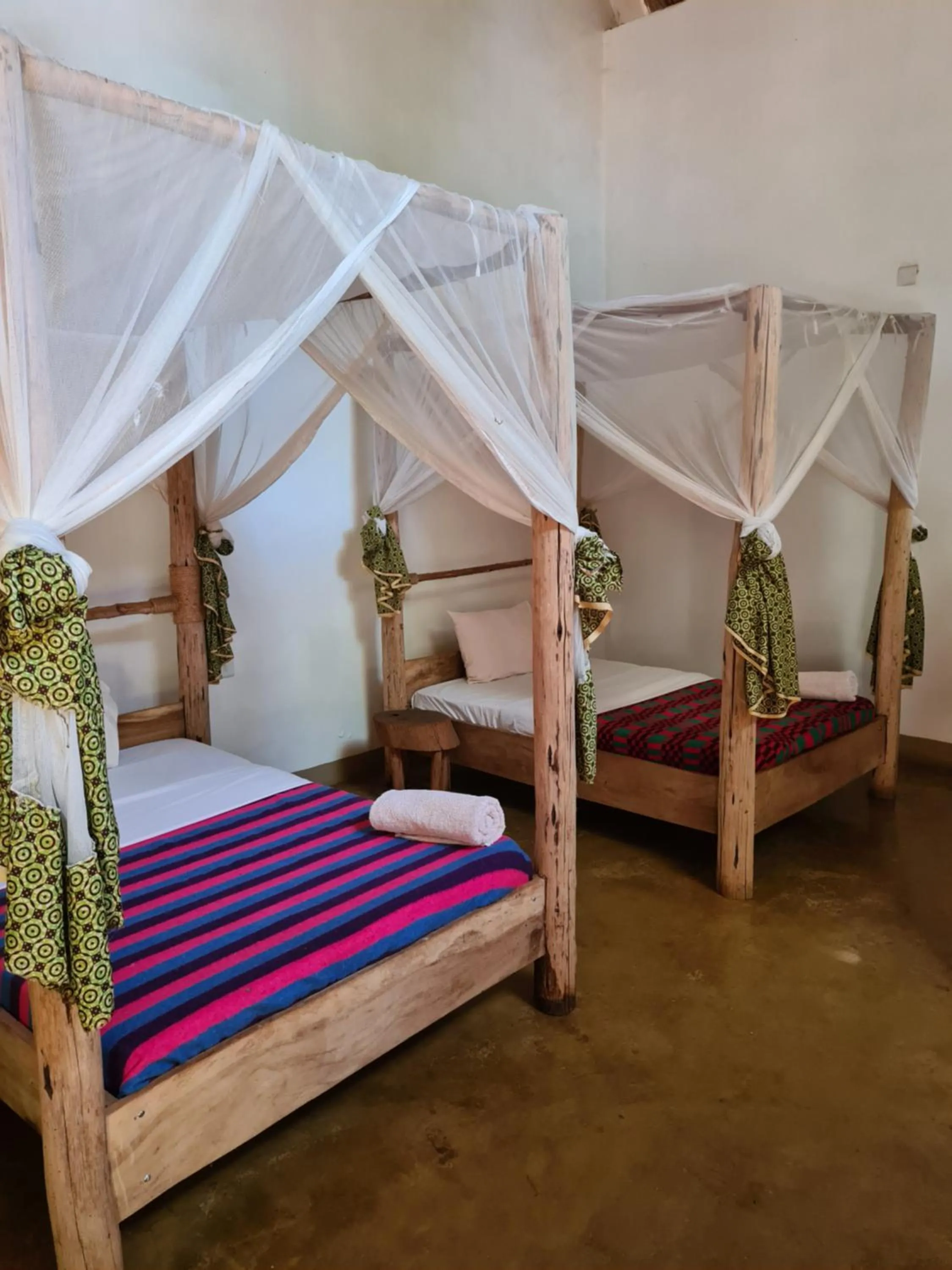 Bed in Honey Badger Lodge