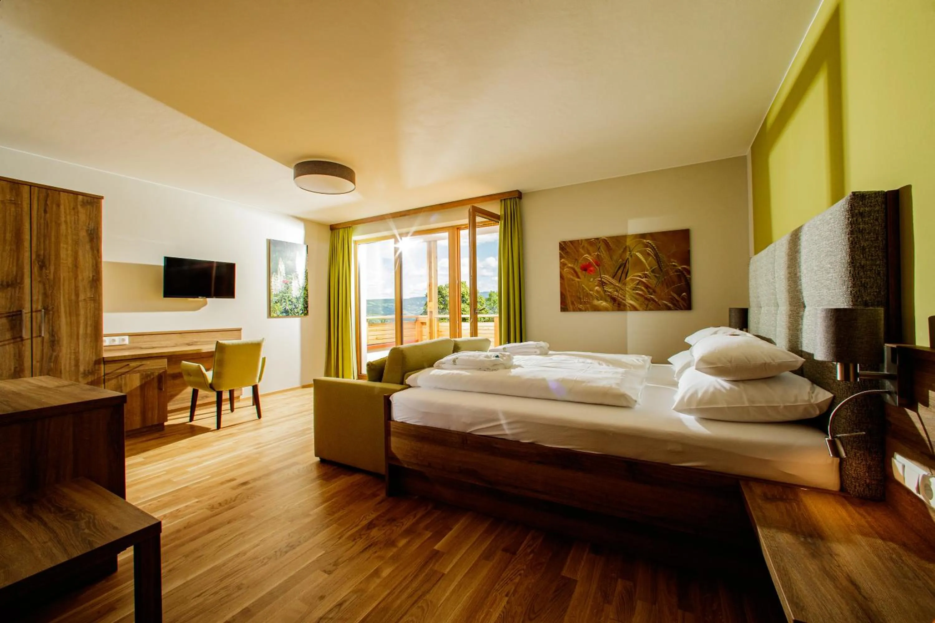 Balcony/Terrace, Bed in Der Almblick