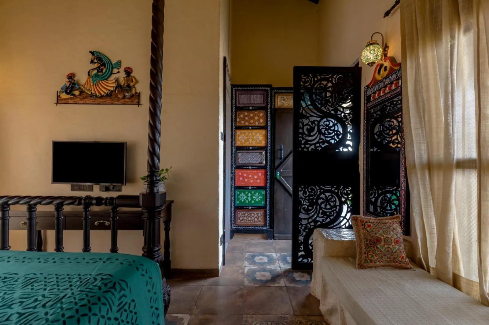 Bed in Dio Regaalo Theme Resort, Ratnagiri